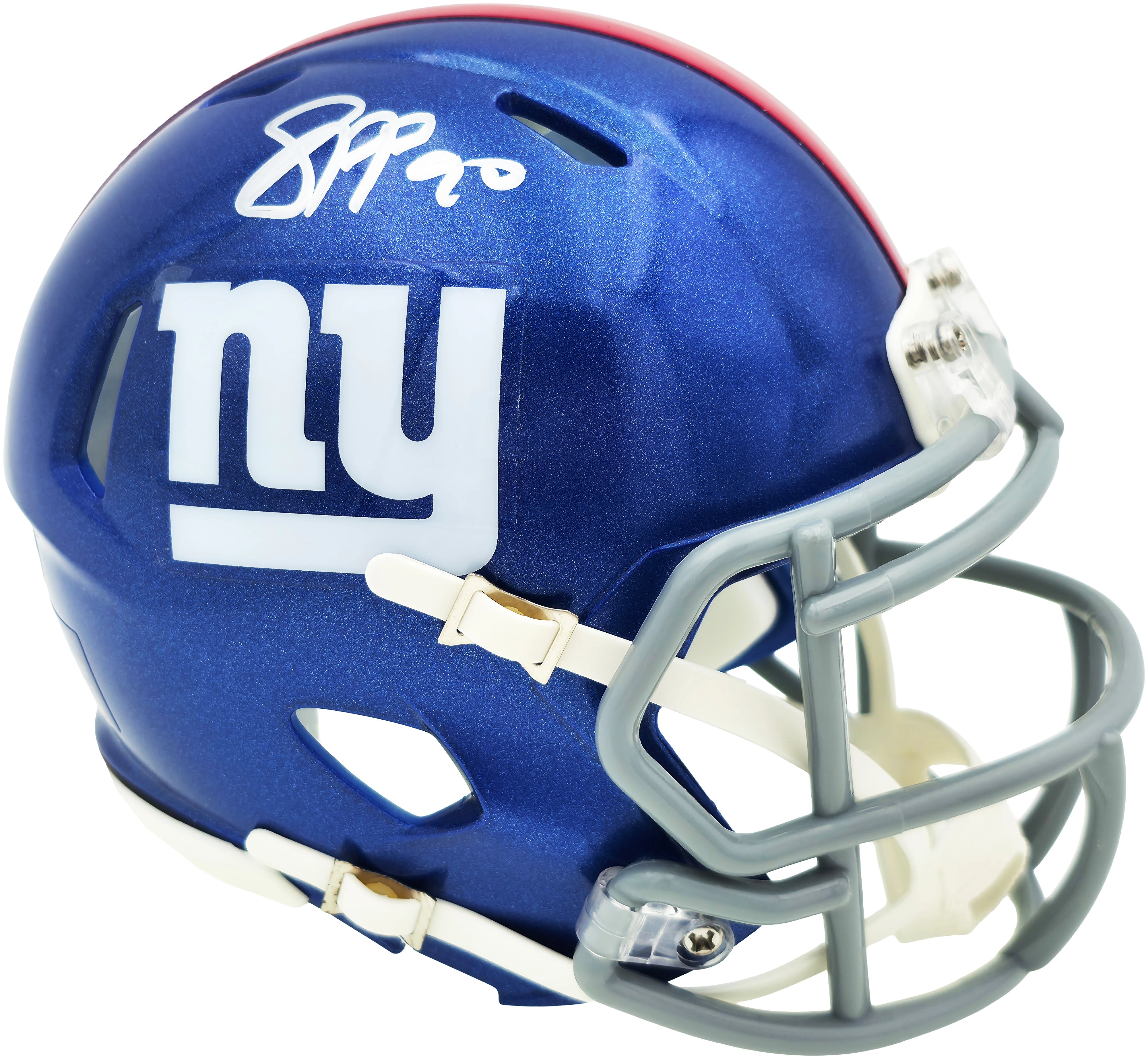 Jason Pierre-Paul Autographed New York Giants Blue Speed Mini Helmet - JSA Authenticated