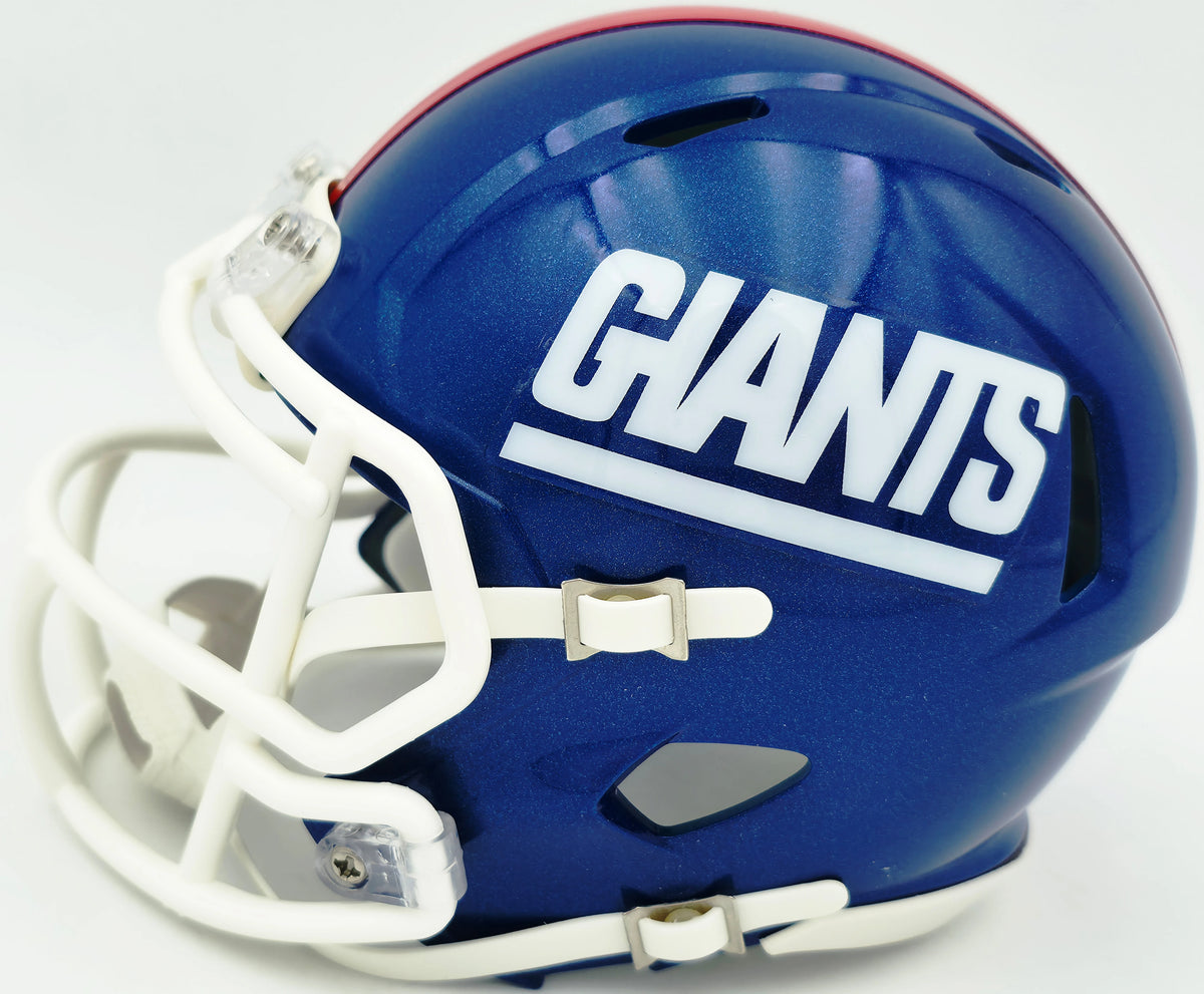 Jason Pierre-Paul Autographed New York Giants Blue Color Rush Speed Mini Helmet - JSA Authenticated
