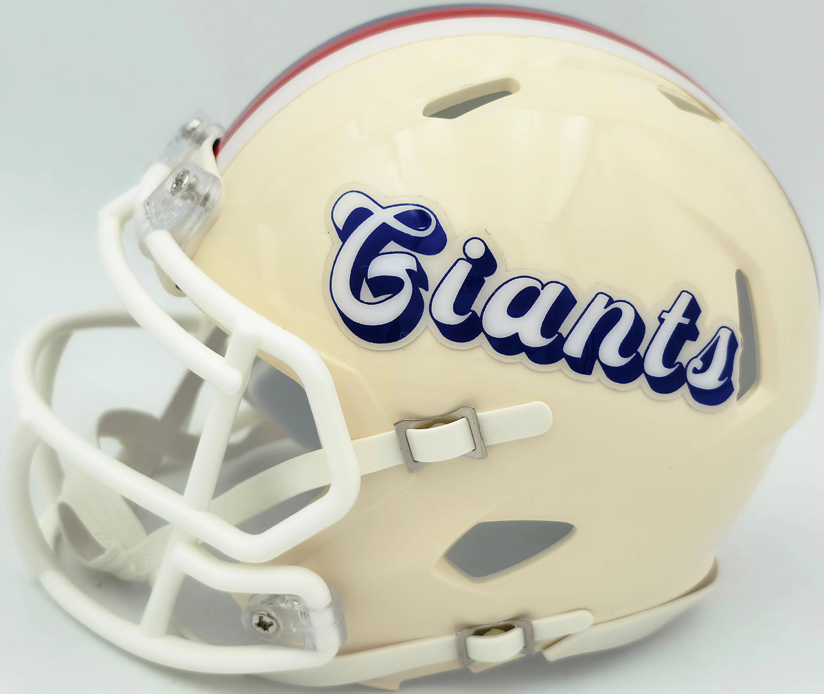 Jason Pierre-Paul Autographed New York Giants Cream Retro Speed Mini Helmet - JSA Authenticated