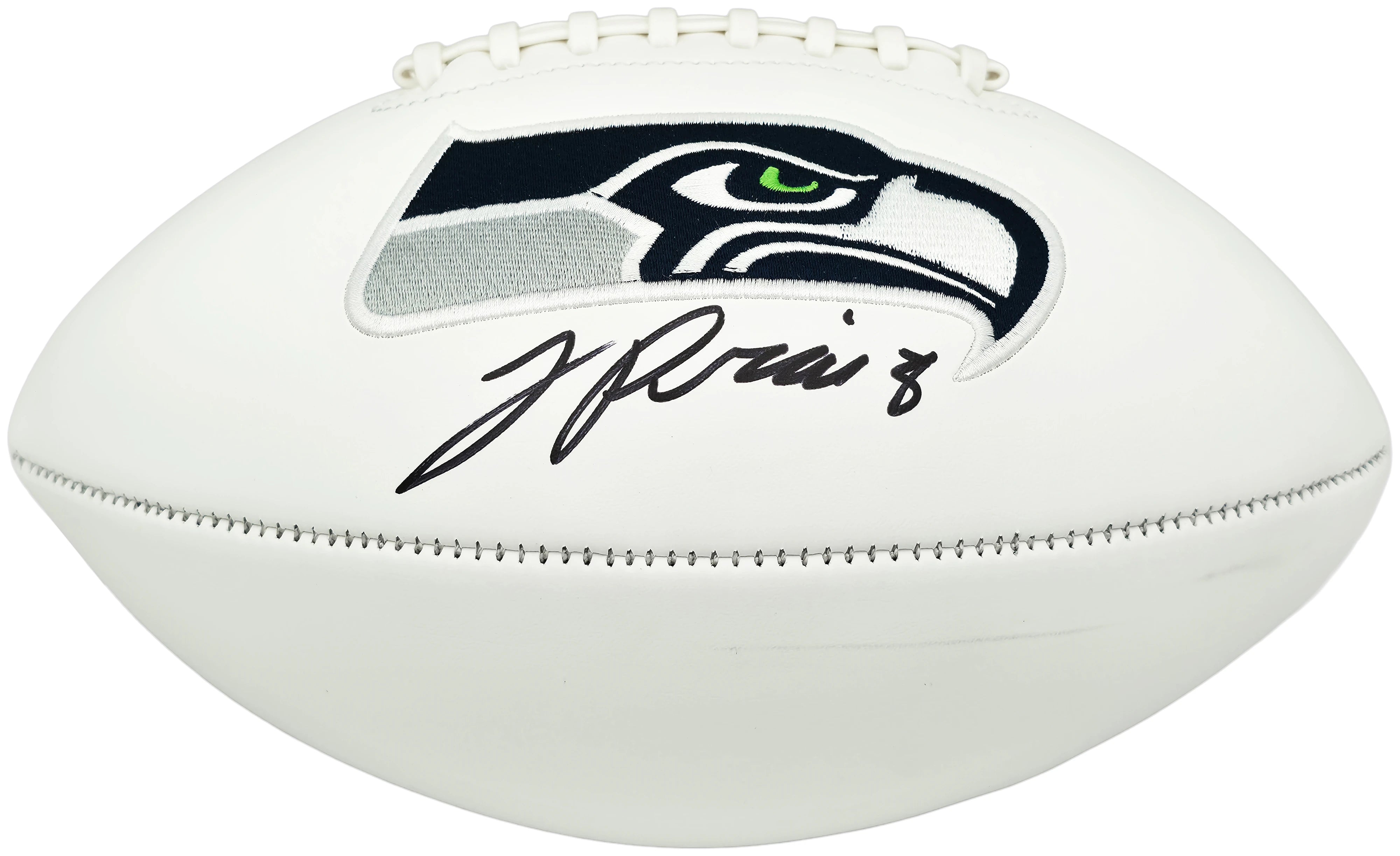 Jadarian Price Autographed Seattle Seahawks White Seahawks Logo Football - Beckett BAS Authenticated