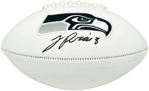 Jadarian Price Autographed Seattle Seahawks White Seahawks Logo Football - Beckett BAS Authenticated