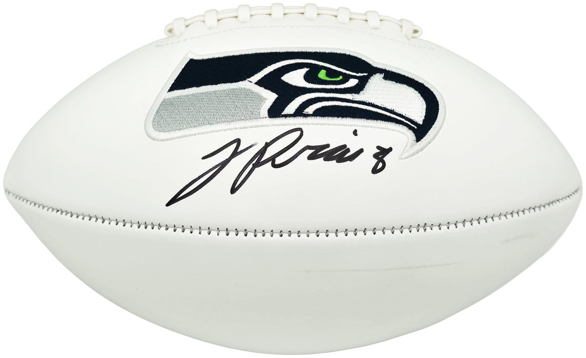 Jadarian Price Autographed Seattle Seahawks White Seahawks Logo Football - Beckett BAS Authenticated