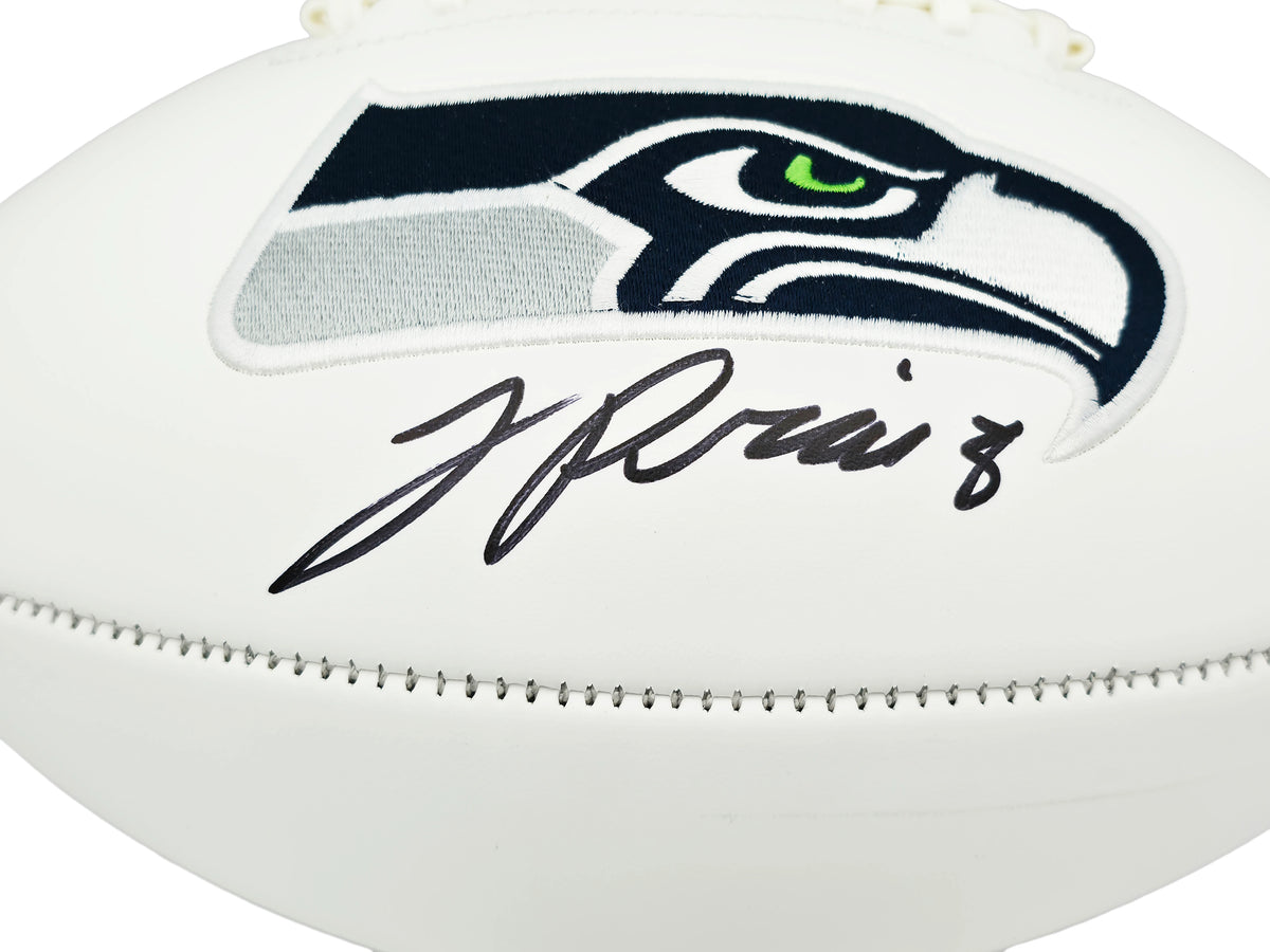 Jadarian Price Autographed Seattle Seahawks White Seahawks Logo Football - Beckett BAS Authenticated