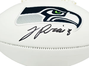 Jadarian Price Autographed Seattle Seahawks White Seahawks Logo Football - Beckett BAS Authenticated