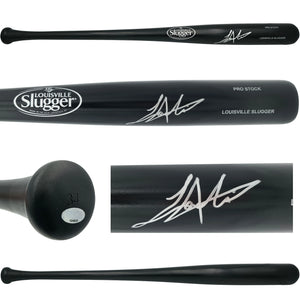 Lazaro Montes Autographed Black Louisville Slugger Pro Stock Bat Seattle Mariners 34-inch - MCS Hologram Authenticated!