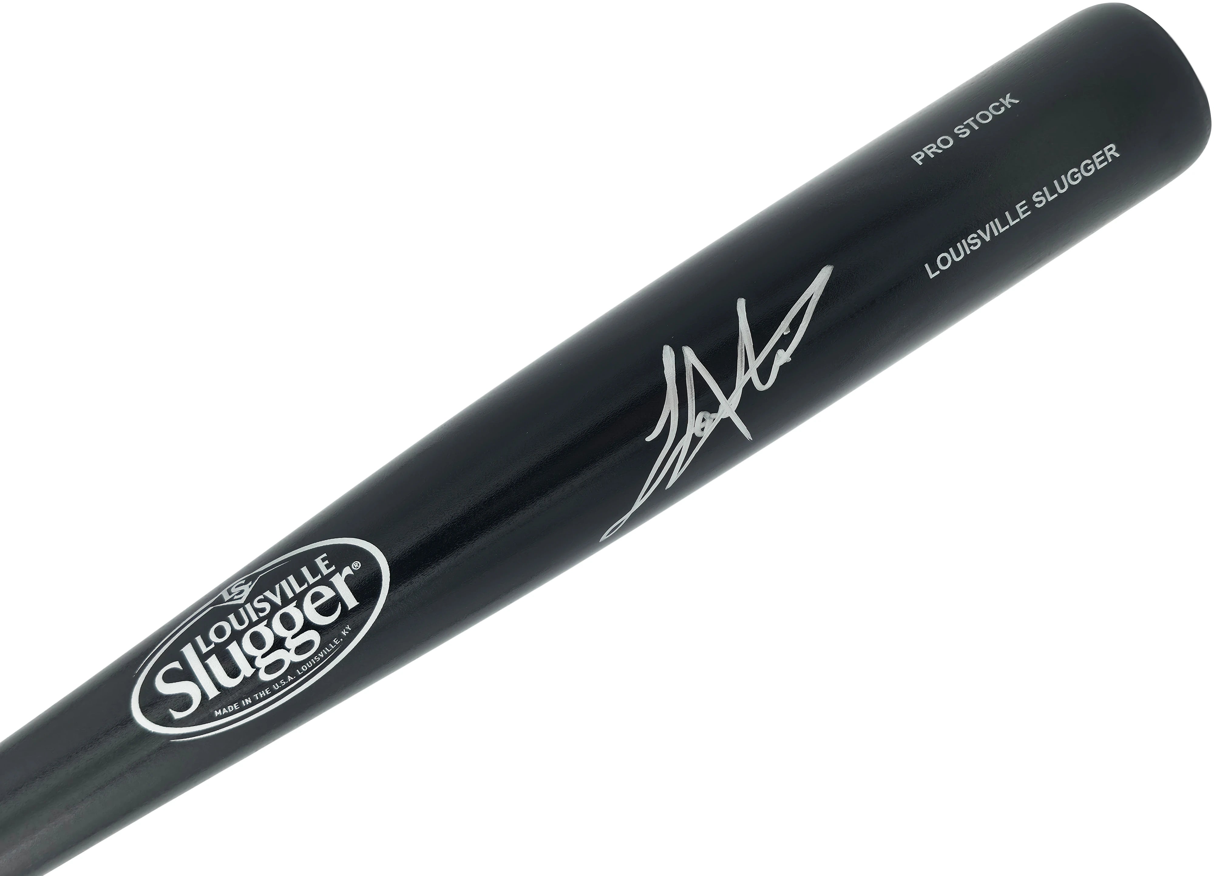 Lazaro Montes Autographed Black Louisville Slugger Pro Stock Bat Seattle Mariners 34-inch - MCS Hologram Authenticated!