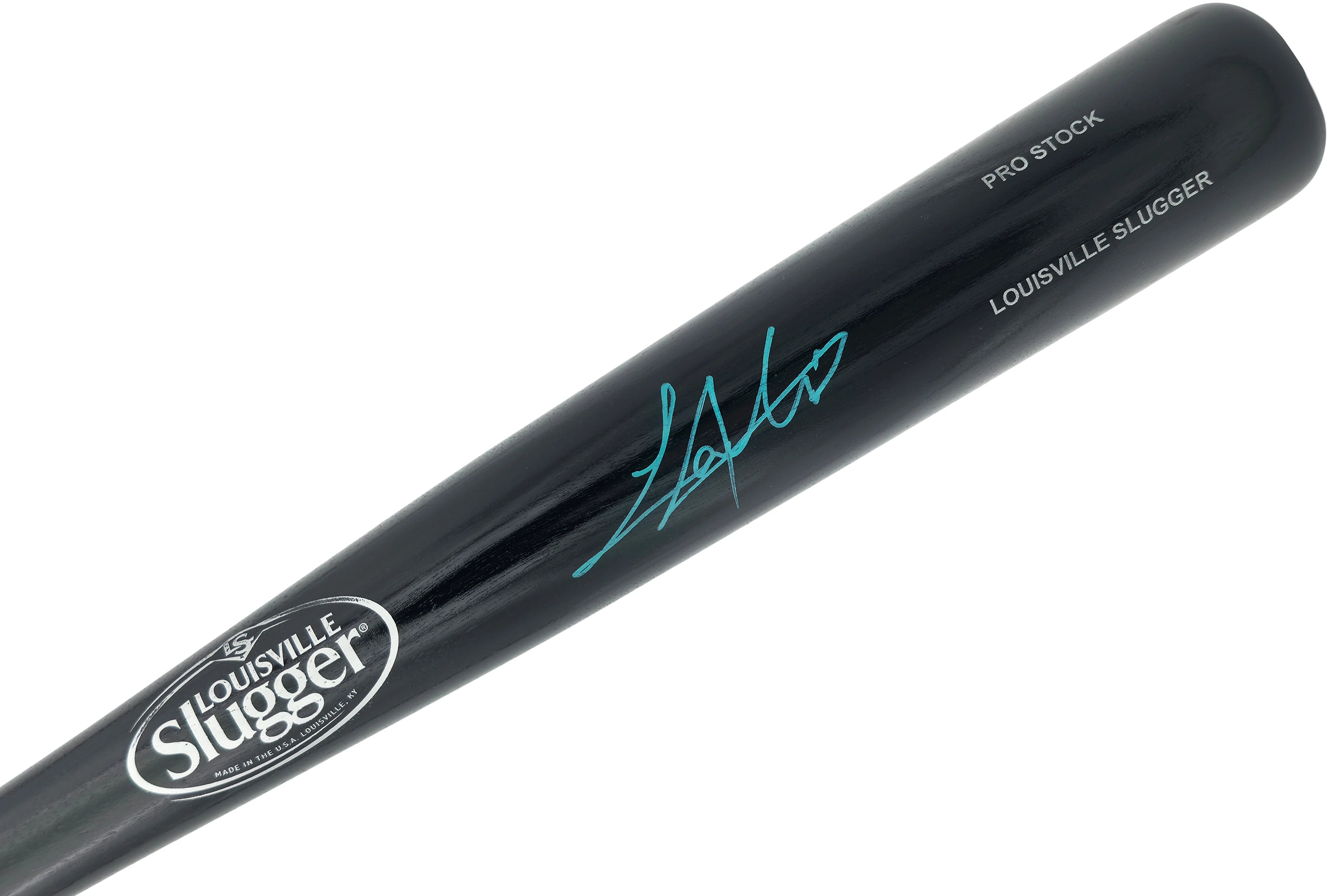 Lazaro Montes Autographed Black Louisville Slugger Pro Stock Bat Seattle Mariners 34-inch - MCS Hologram Authenticated