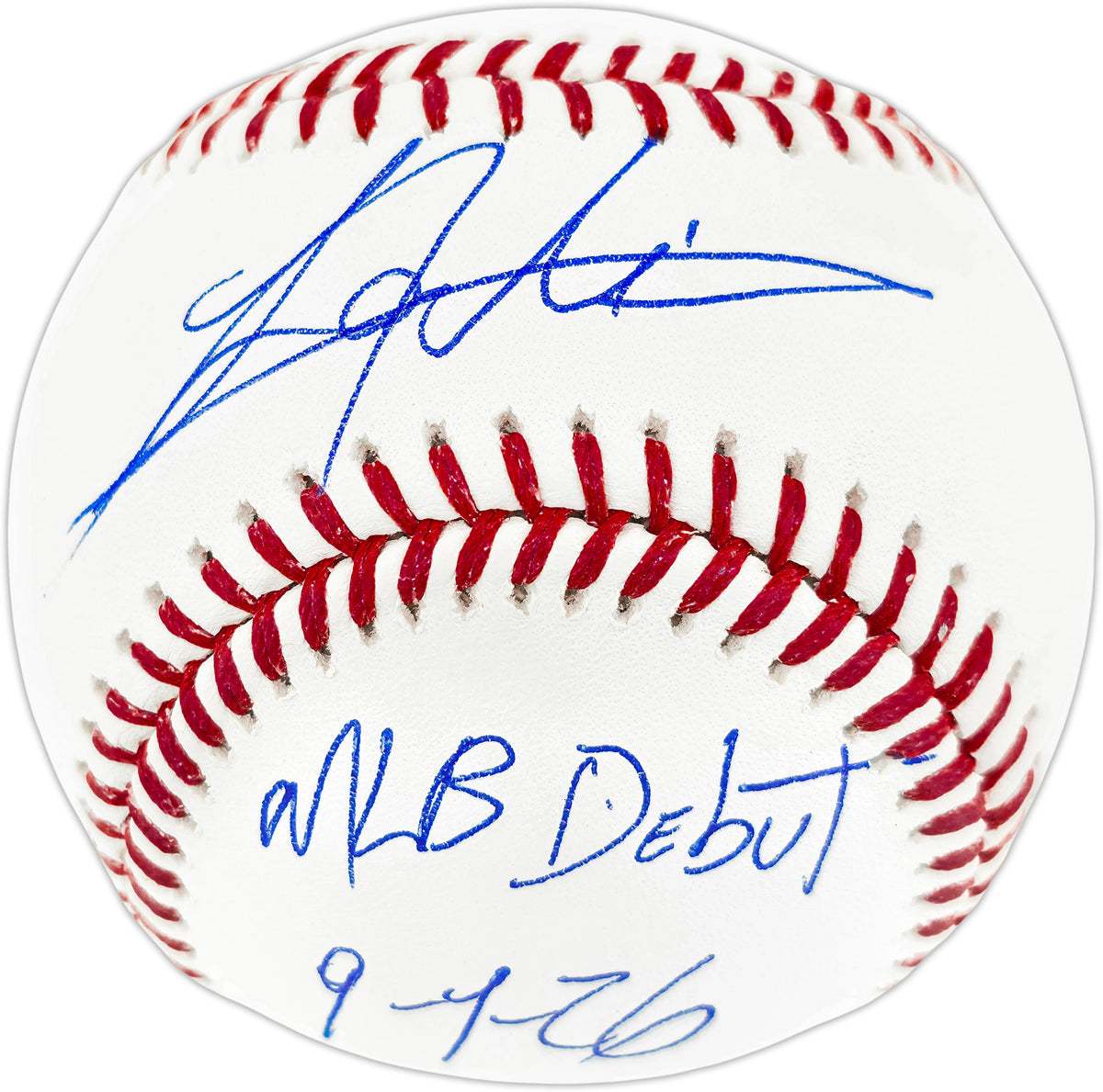 Lazaro Montes Autographed Official MLB Baseball Seattle Mariners "MLB Debut 9-1-26" - MCS Hologram Authenticated