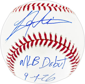 Lazaro Montes Autographed Official MLB Baseball Seattle Mariners "MLB Debut 9-1-26" - MCS Hologram Authenticated