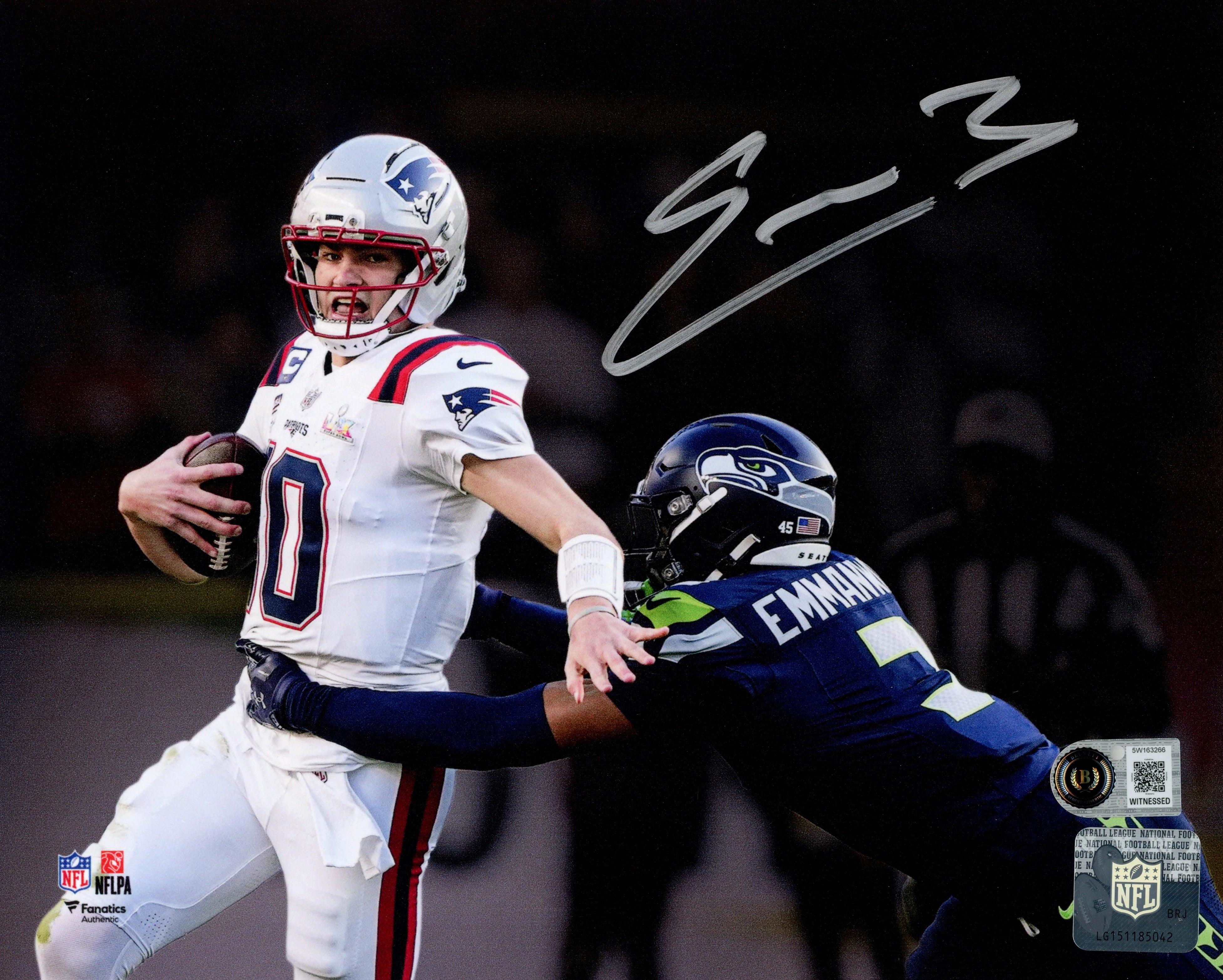 Nick Emmanwori Autographed 8x10 Photo Seattle Seahawks Super Bowl LX - Beckett BAS Authenticated