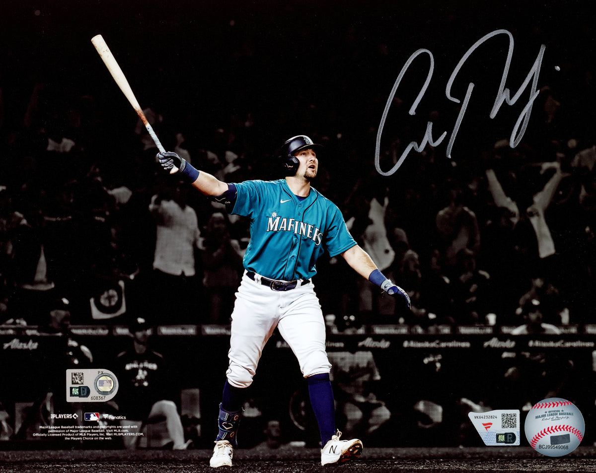 Cal Raleigh Autographed 8x10 Seattle Mariners Walk-Off Home Run Photo Fanatics MLB Holo