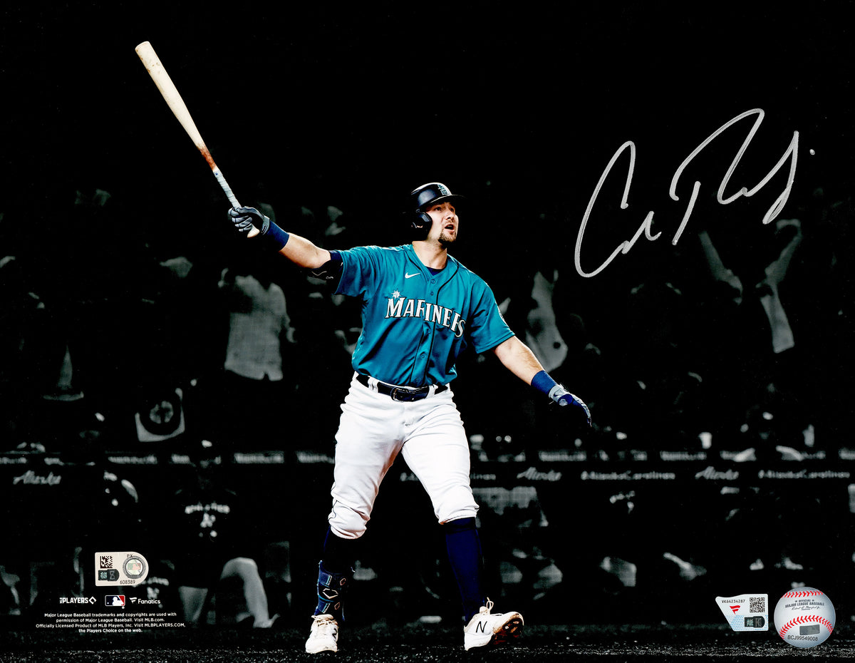 Cal Raleigh Autographed 11x14 Seattle Mariners Walk-Off Home Run Photo Fanatics MLB Holo