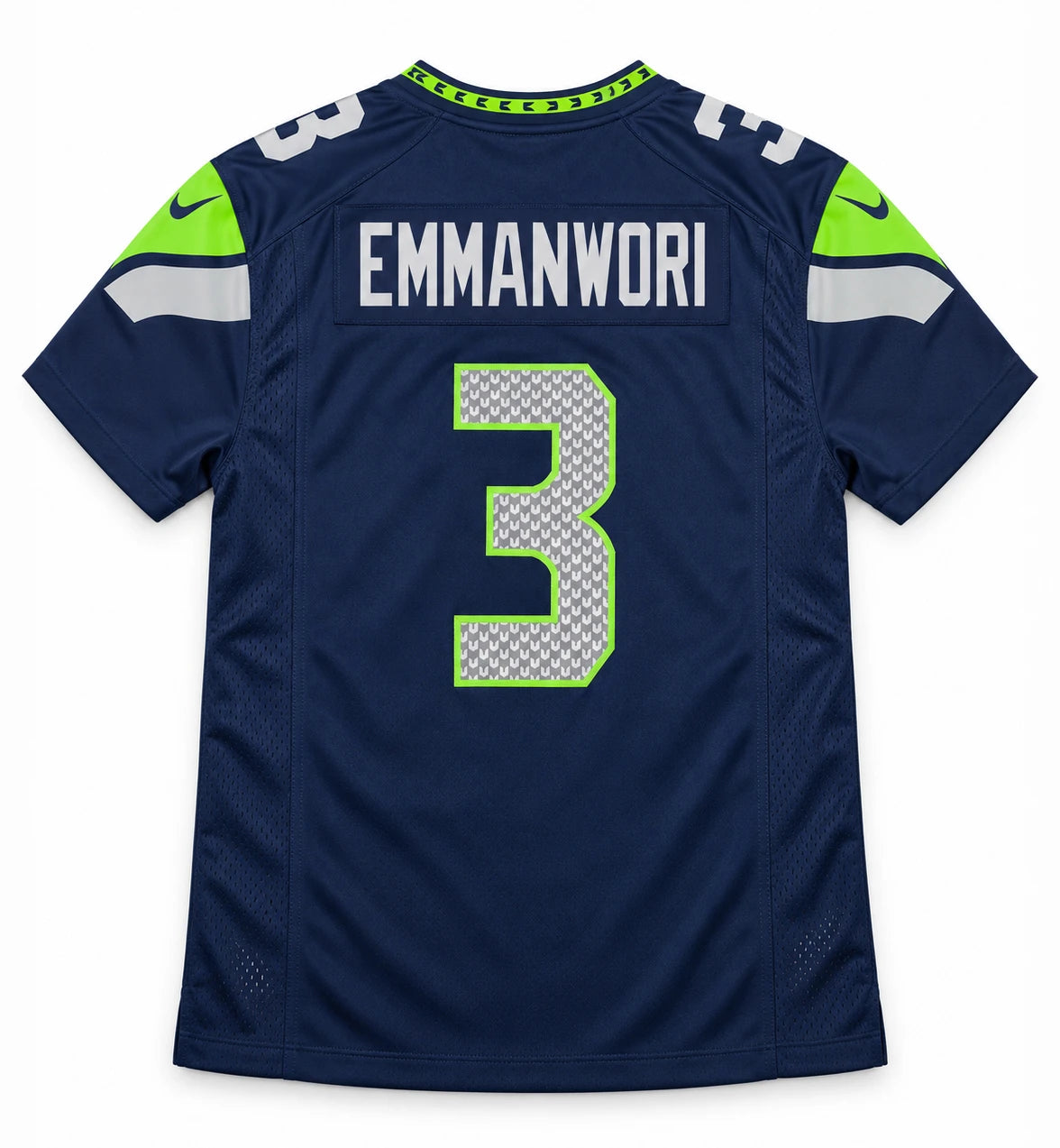 Nick Emmanwori Autographed Seattle Seahawks Nike Jersey | Super Bowl LX Patch | Beckett Witnessed