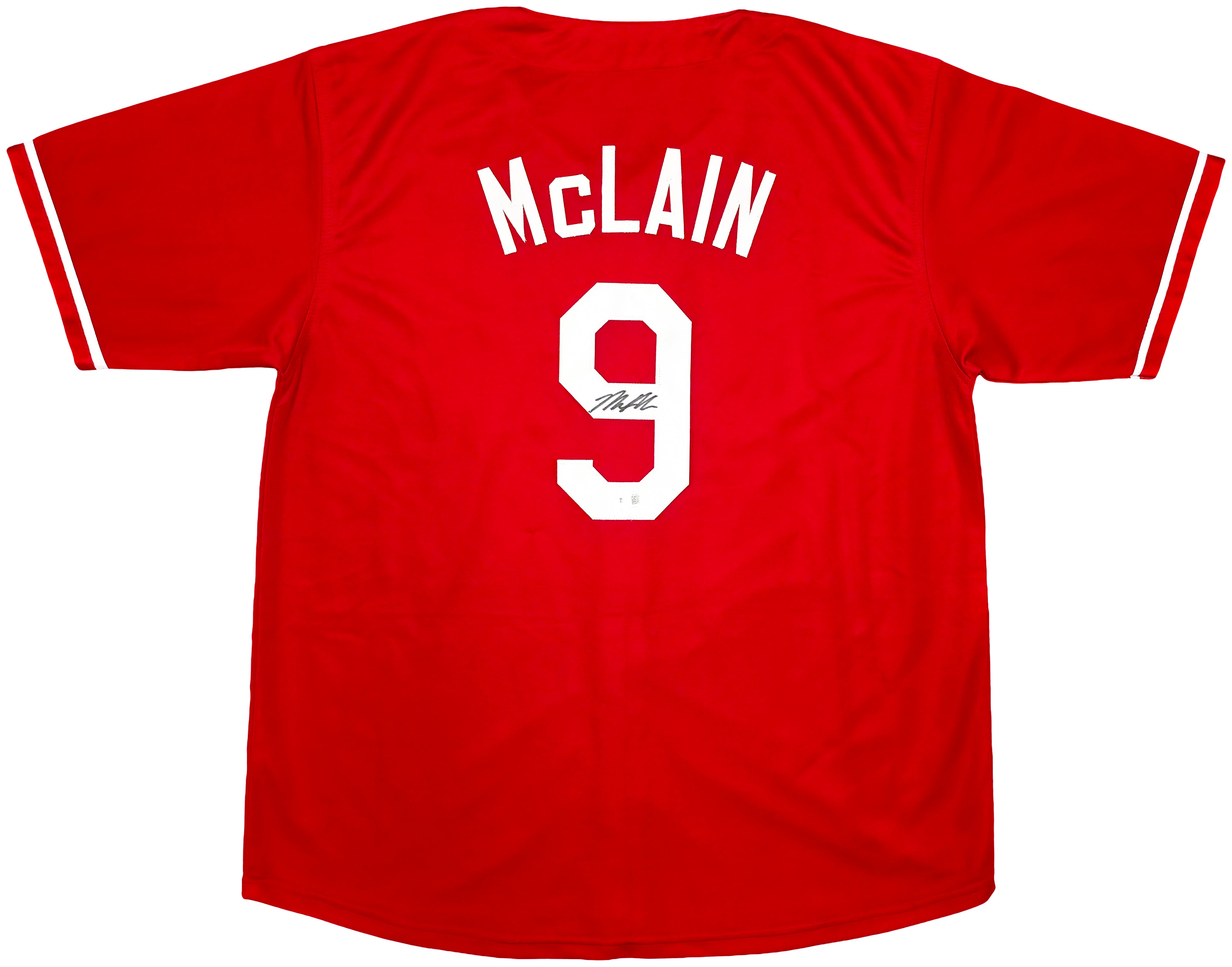 Matt McLain Autographed Cincinnati Reds Red Jersey – Beckett BAS Witness