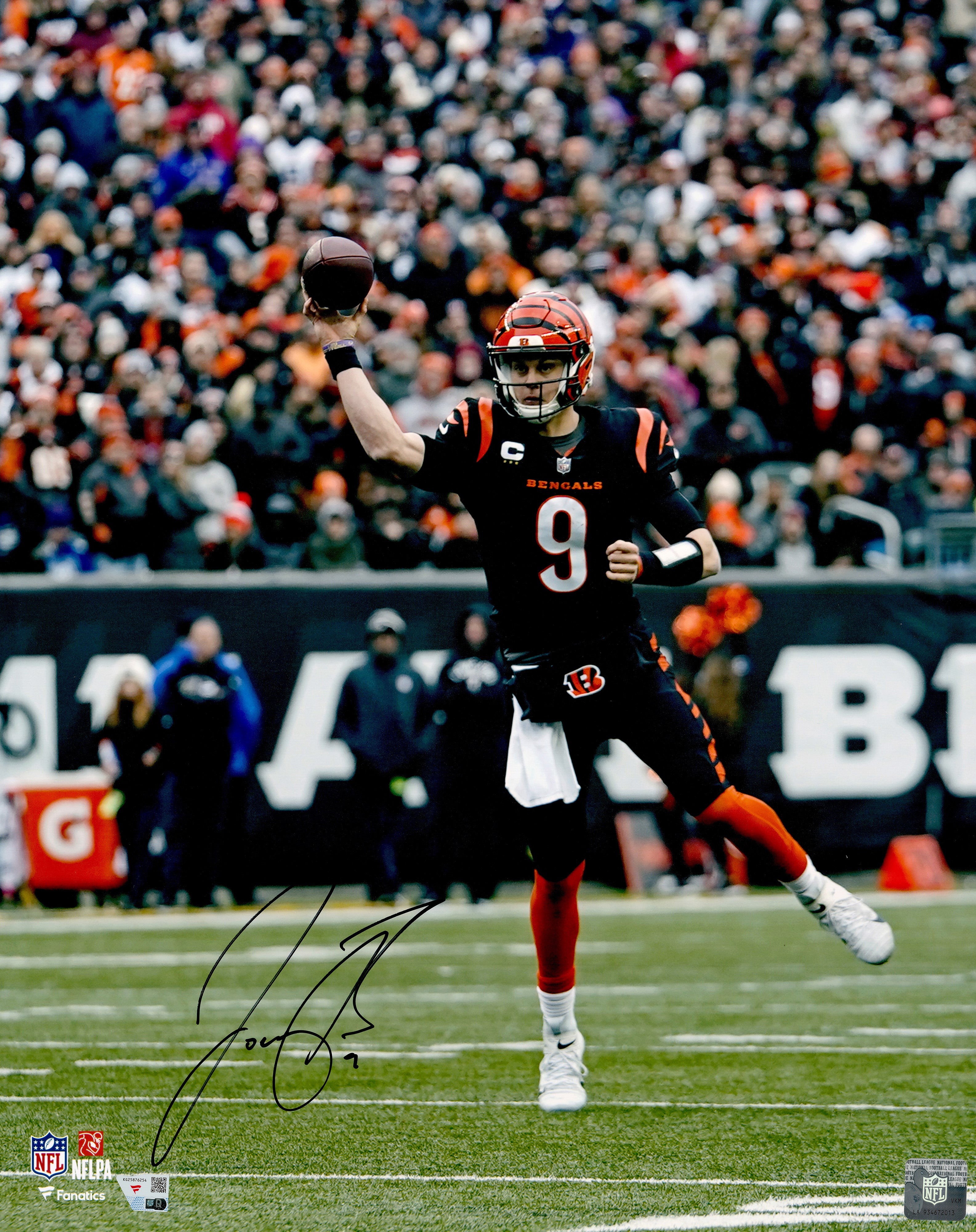 Joe Burrow Signed Cincinnati Bengals 16x20 Photo – Fanatics Authentic Hologram!!!