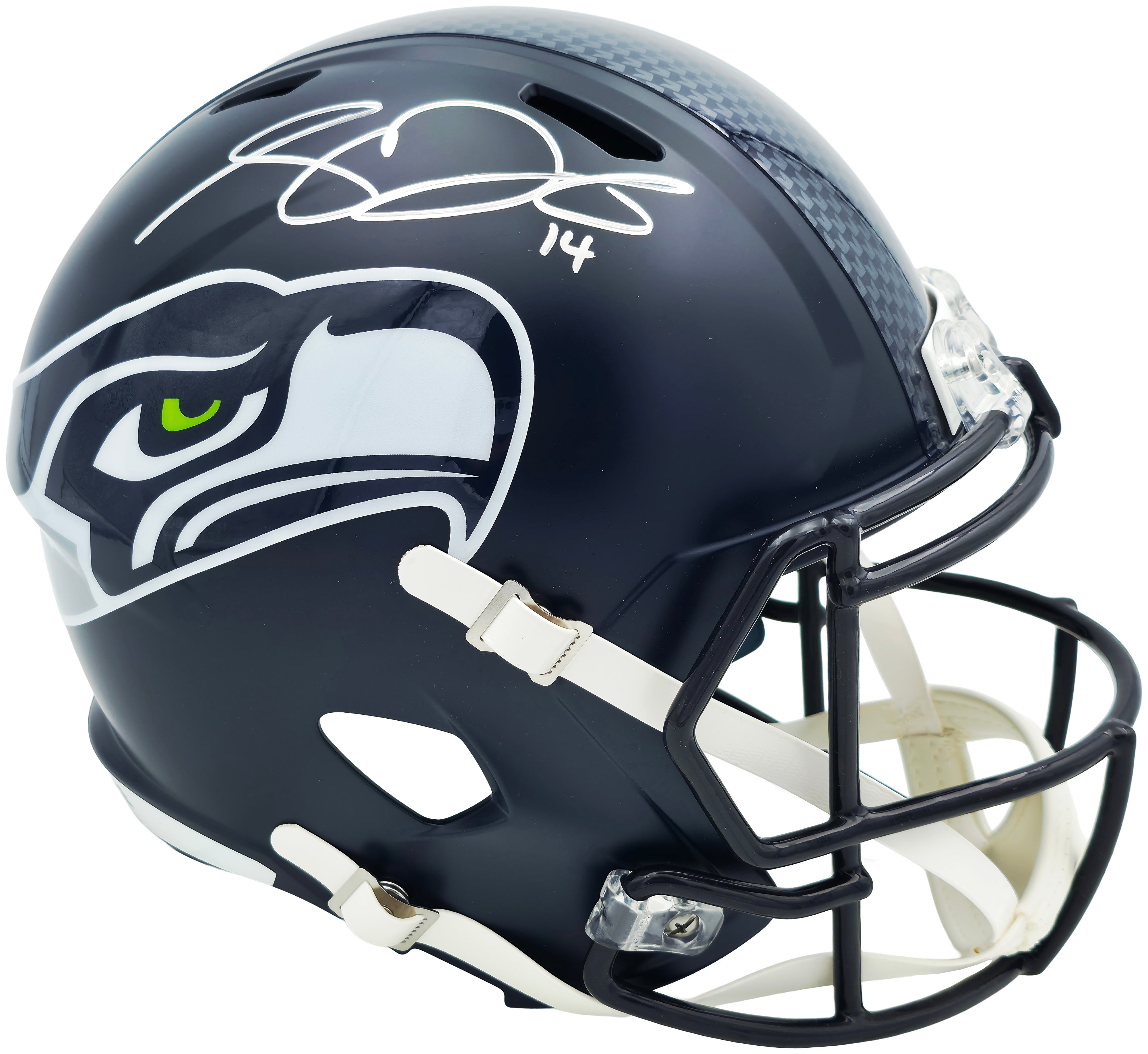 Sam Darnold Signed Seattle Seahawks Super Bowl LX Champions Full Size Speed Replica Helmet – Beckett BAS Witness