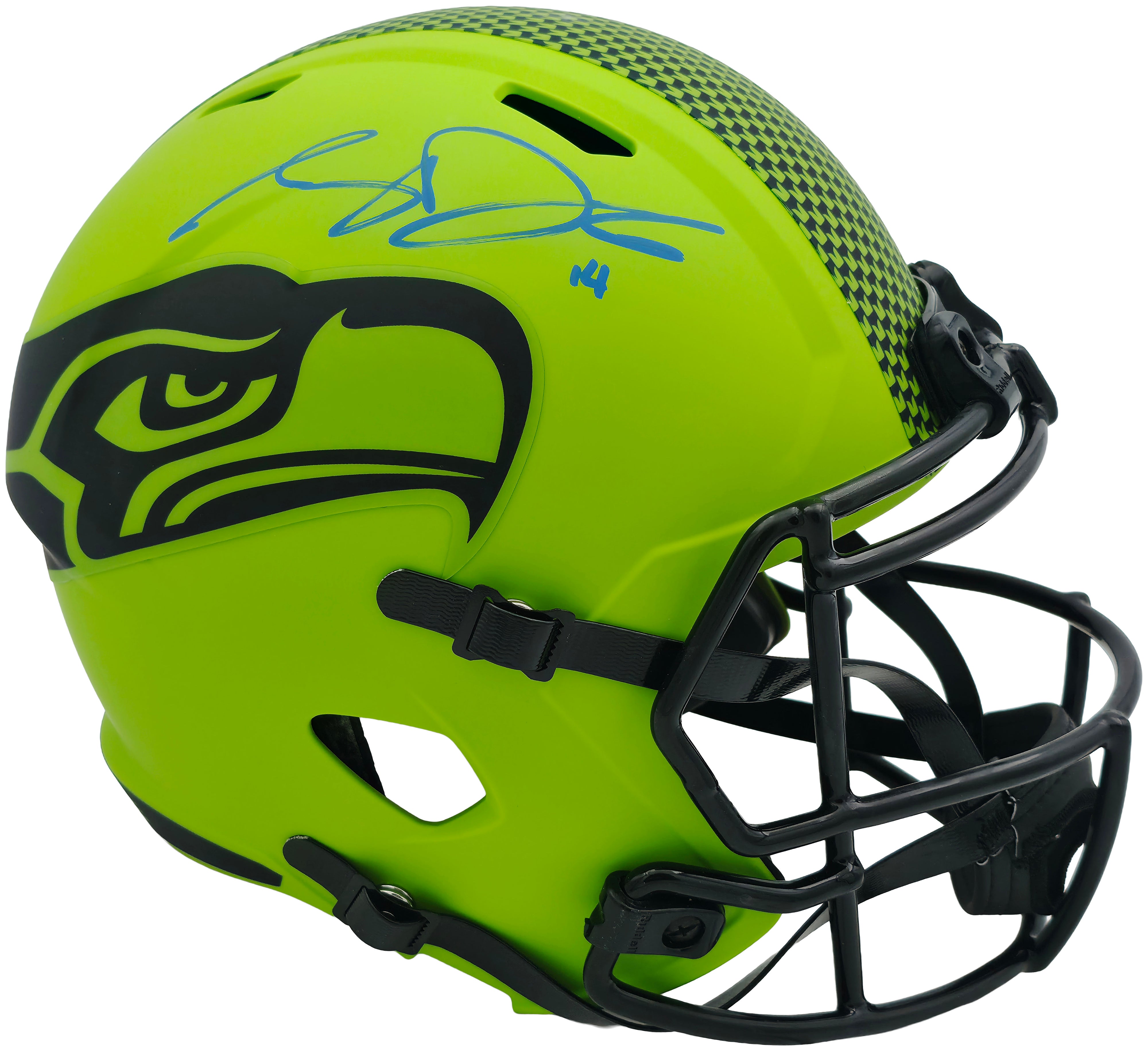 Sam Darnold Signed Seattle Seahawks Rave Green Speed Replica Full Size Helmet – Beckett BAS Witness