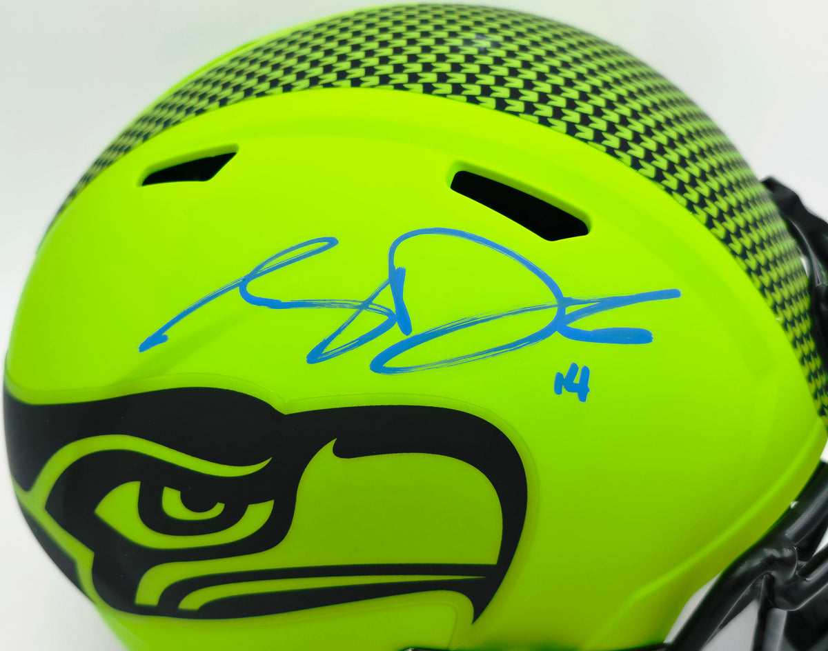 Seahawks Rave Sam Darnold Signed Seattle Seahawks Rave Green Speed Replica Full Size