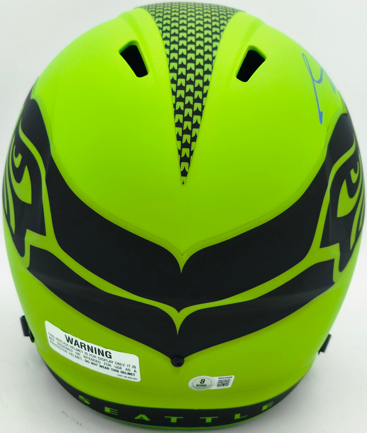 Seahawks Rave Sam Darnold Signed Seattle Seahawks Rave Green Speed Replica Full Size