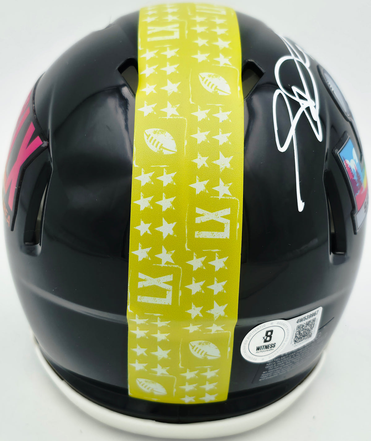Logo Speed Mini Sam Darnold Autographed Seattle Seahawks Black SB LX Logo Speed Mini ...