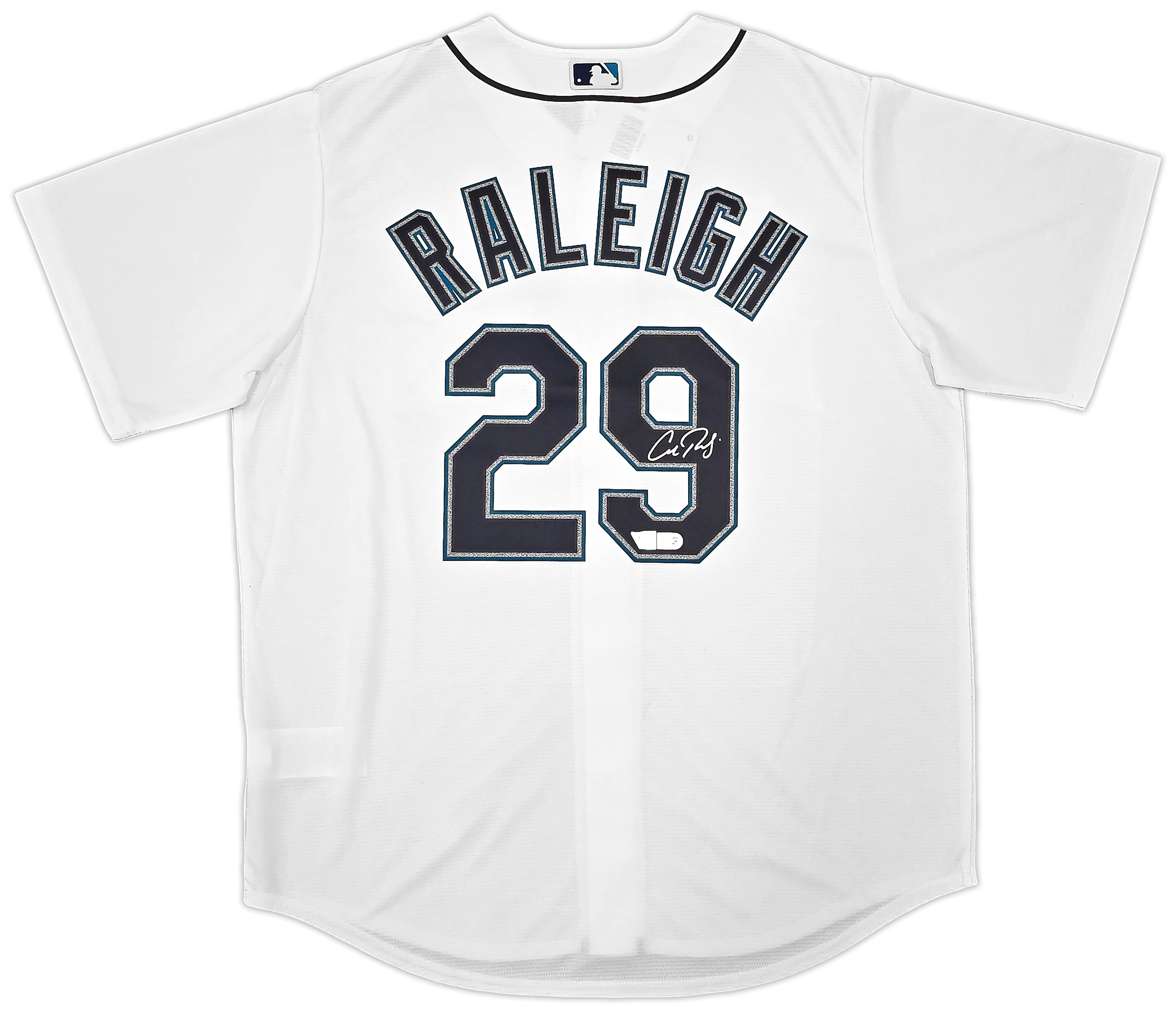 Cal Raleigh Signed Seattle Mariners White Nike Jersey Fanatics & MLB Authenticated