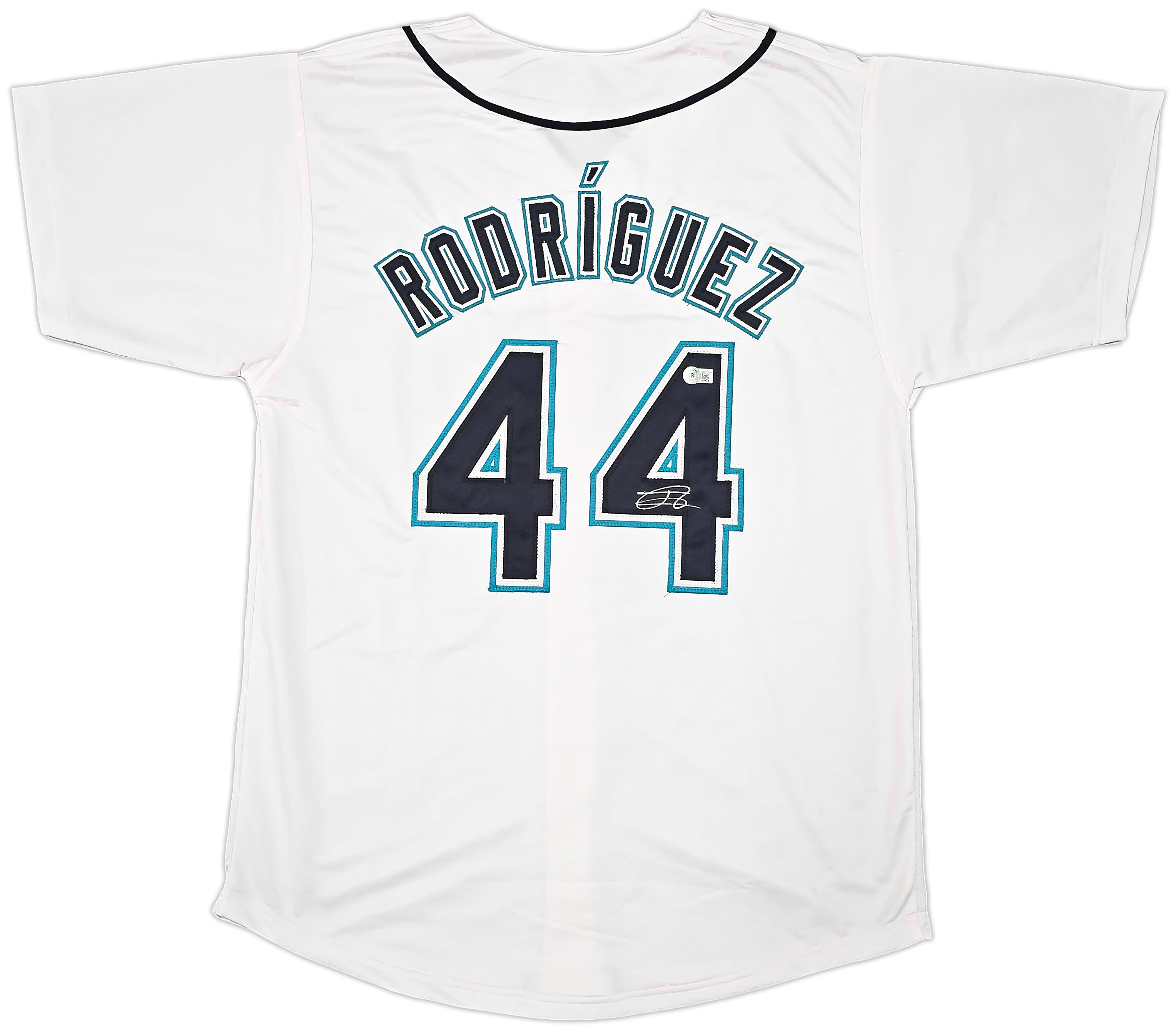 Seattle Mariners Julio Rodriguez Autographed White Jersey Beckett BAS QR