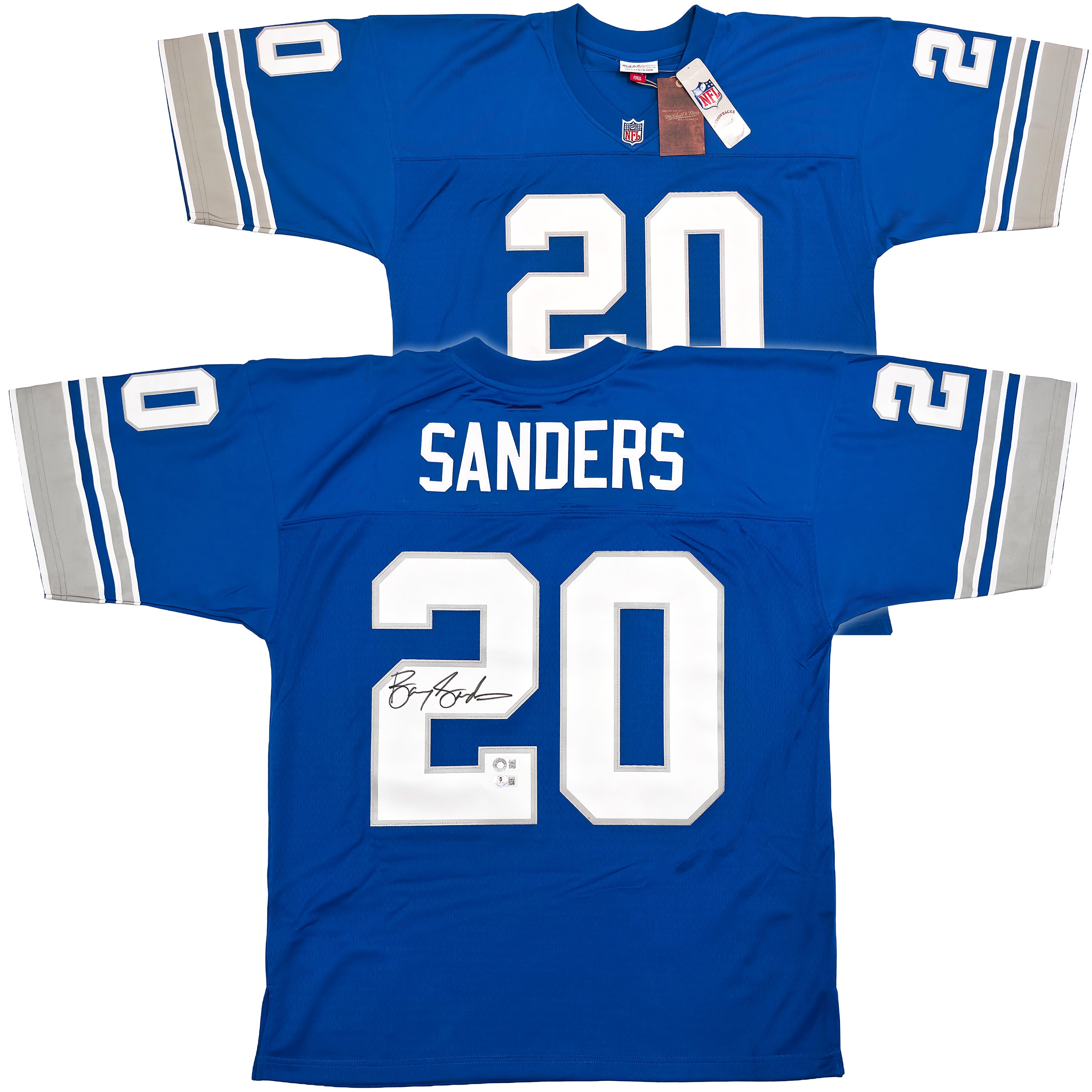 Barry Sanders Signed Detroit Lions 1996 Legacy Throwback Authentic Mitchell & Ness Jersey (Size 52) – Beckett BAS