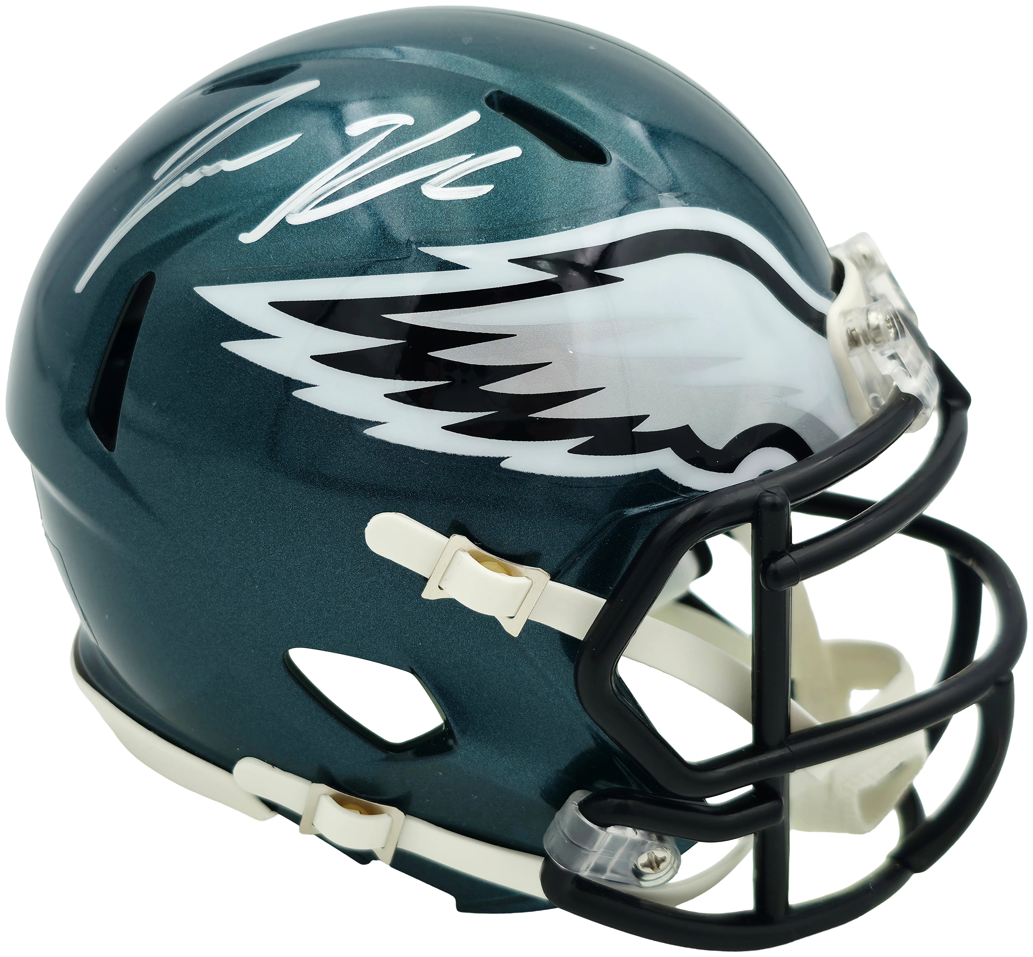 Jason Kelce Autographed Philadelphia Eagles Green Speed Mini Helmet PSA/DNA ITP