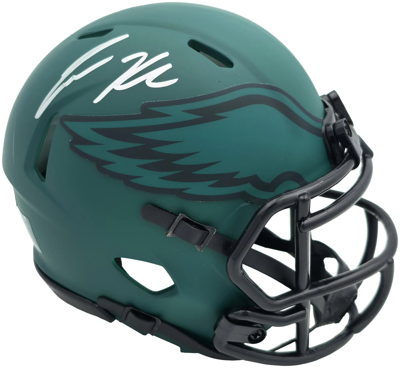 Jason Kelce Autographed Philadelphia Eagles Rave Green Speed Mini Helmet PSA/DNA ITP