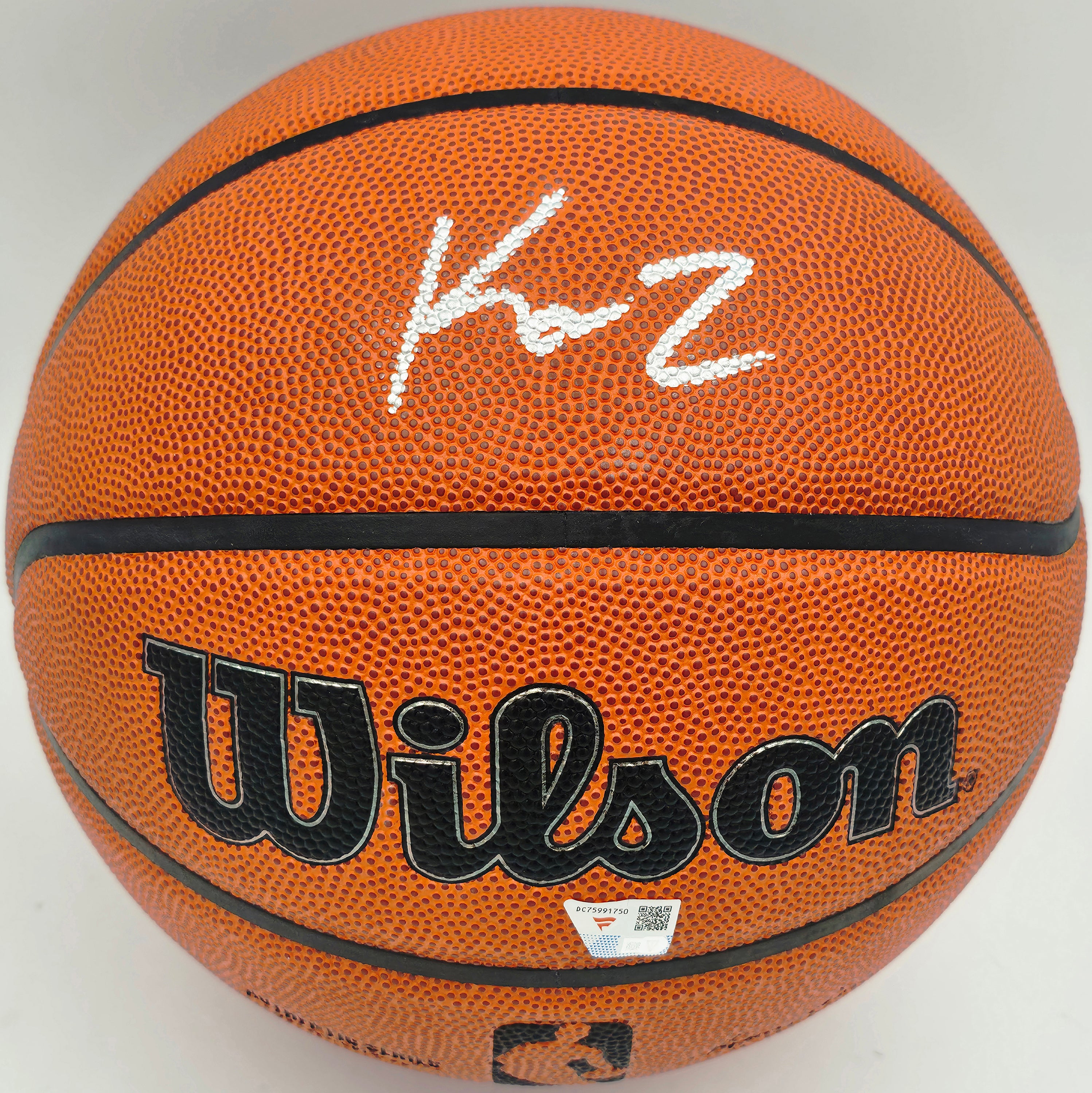 Kon Knueppel Autographed Wilson Authentic Series I/O Basketball Charlotte Hornets Fanatics Holo