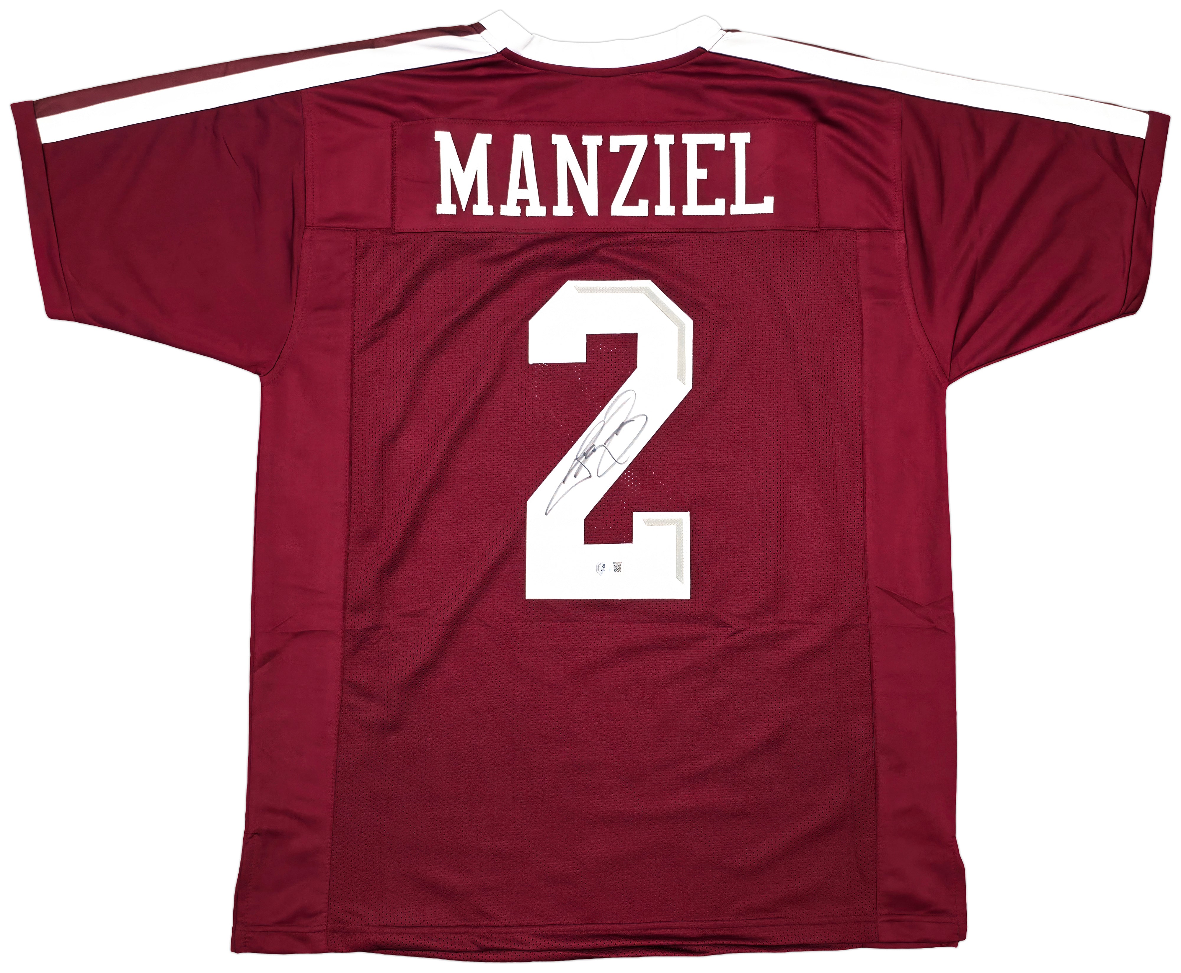 Johnny Manziel Signed Texas A&M Maroon Jersey BAS Witness Authenticated