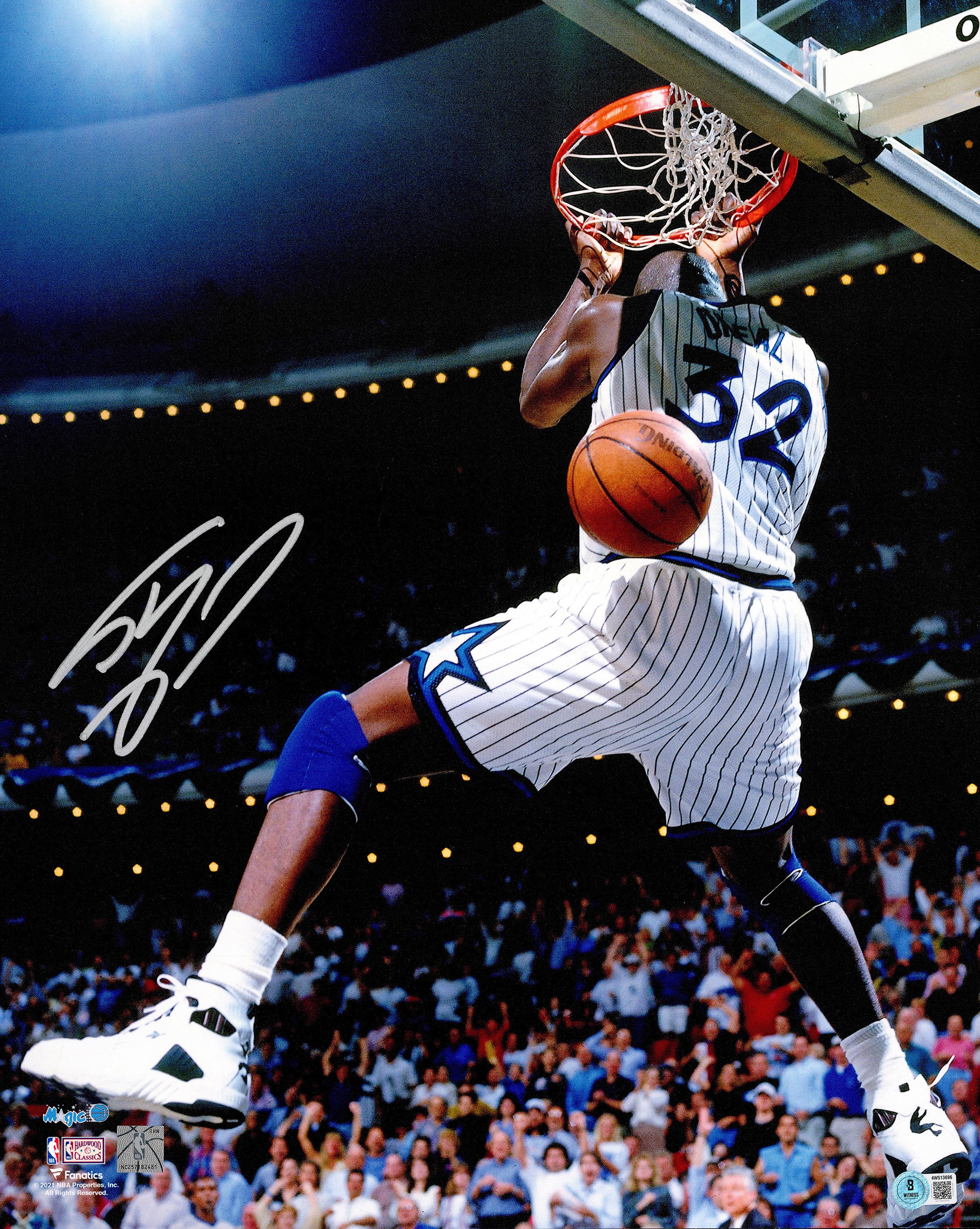 Shaquille Shaq O'Neal Autographed 16x20 Photo Orlando Magic Fanatics Holo