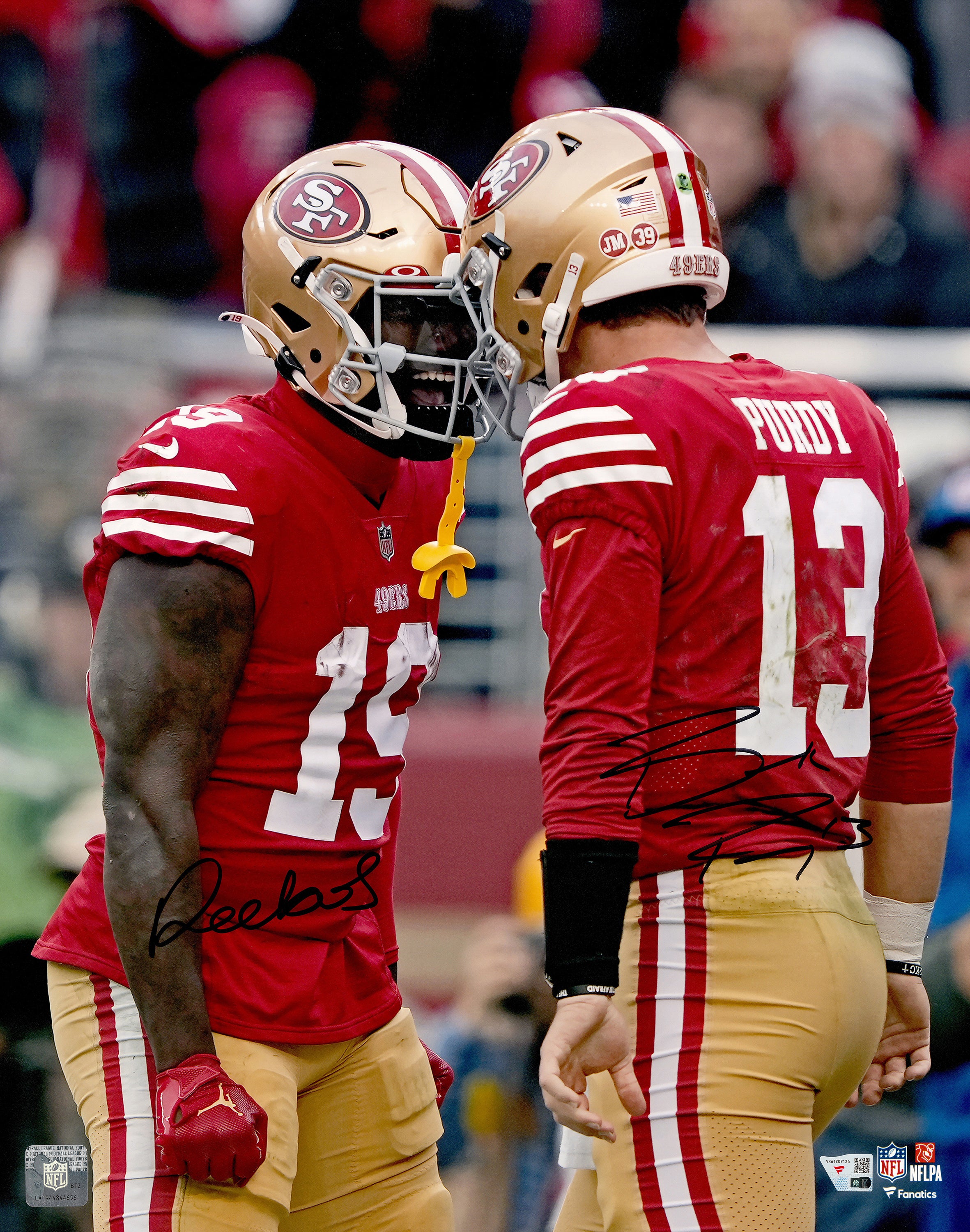 Brock Purdy & Deebo Samuel Autographed 16x20 Photo San Francisco 49ers Fanatics Holo