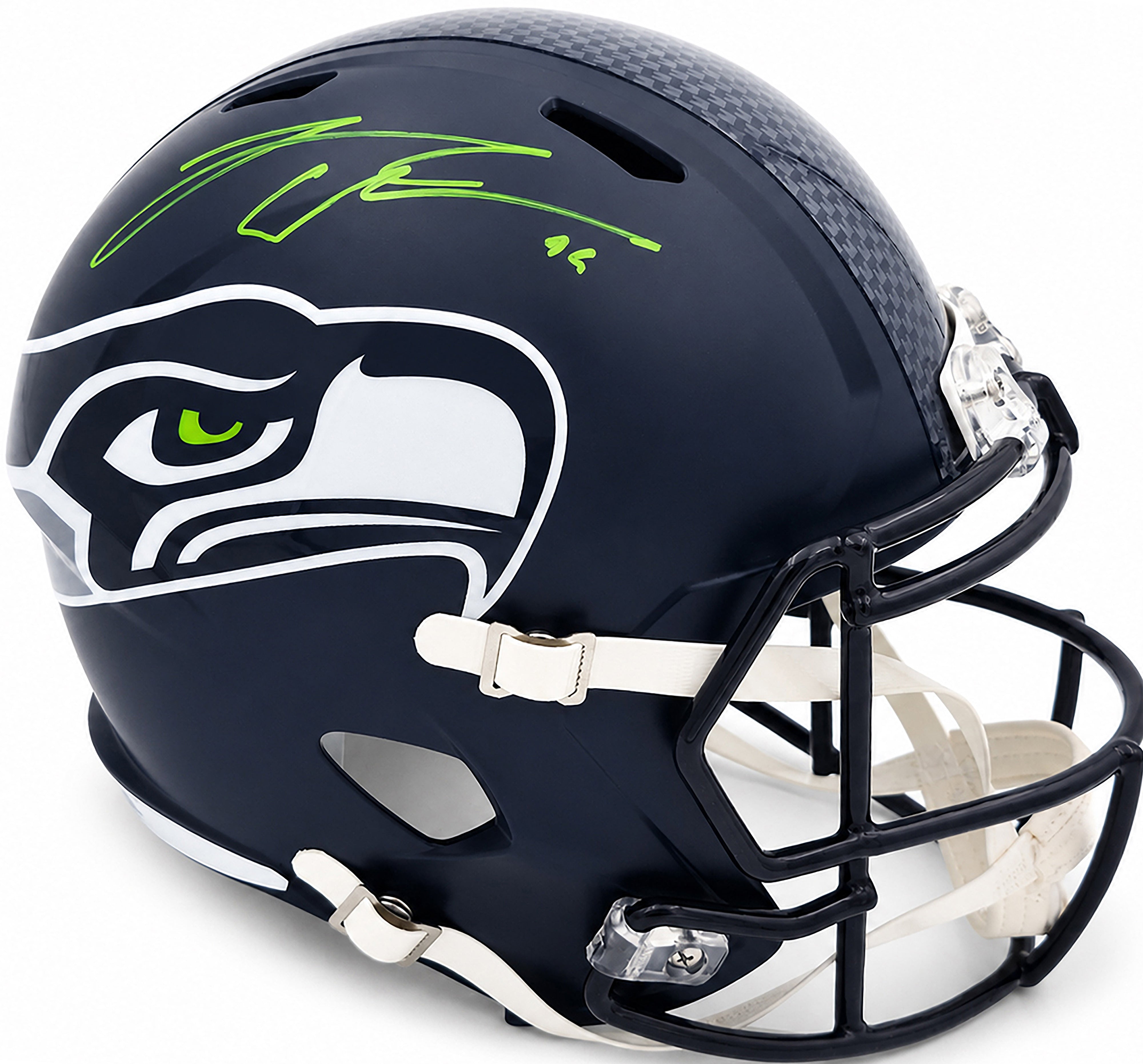 Leonard Williams Autographed Seattle Seahawks Blue Full Size Speed Replica Helmet Beckett BAS Witness
