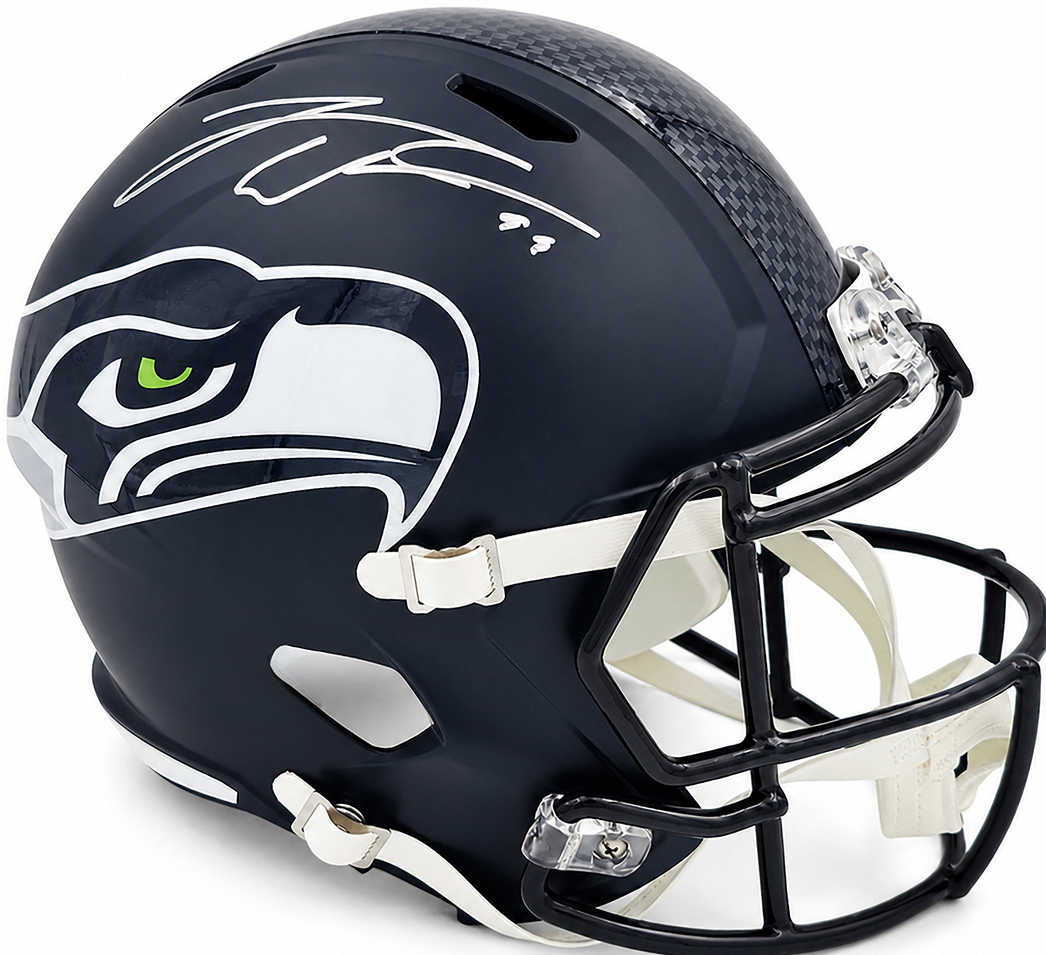 Leonard Williams Autographed Seattle Seahawks Blue Full Size Speed Replica Helmet Beckett BAS Witness