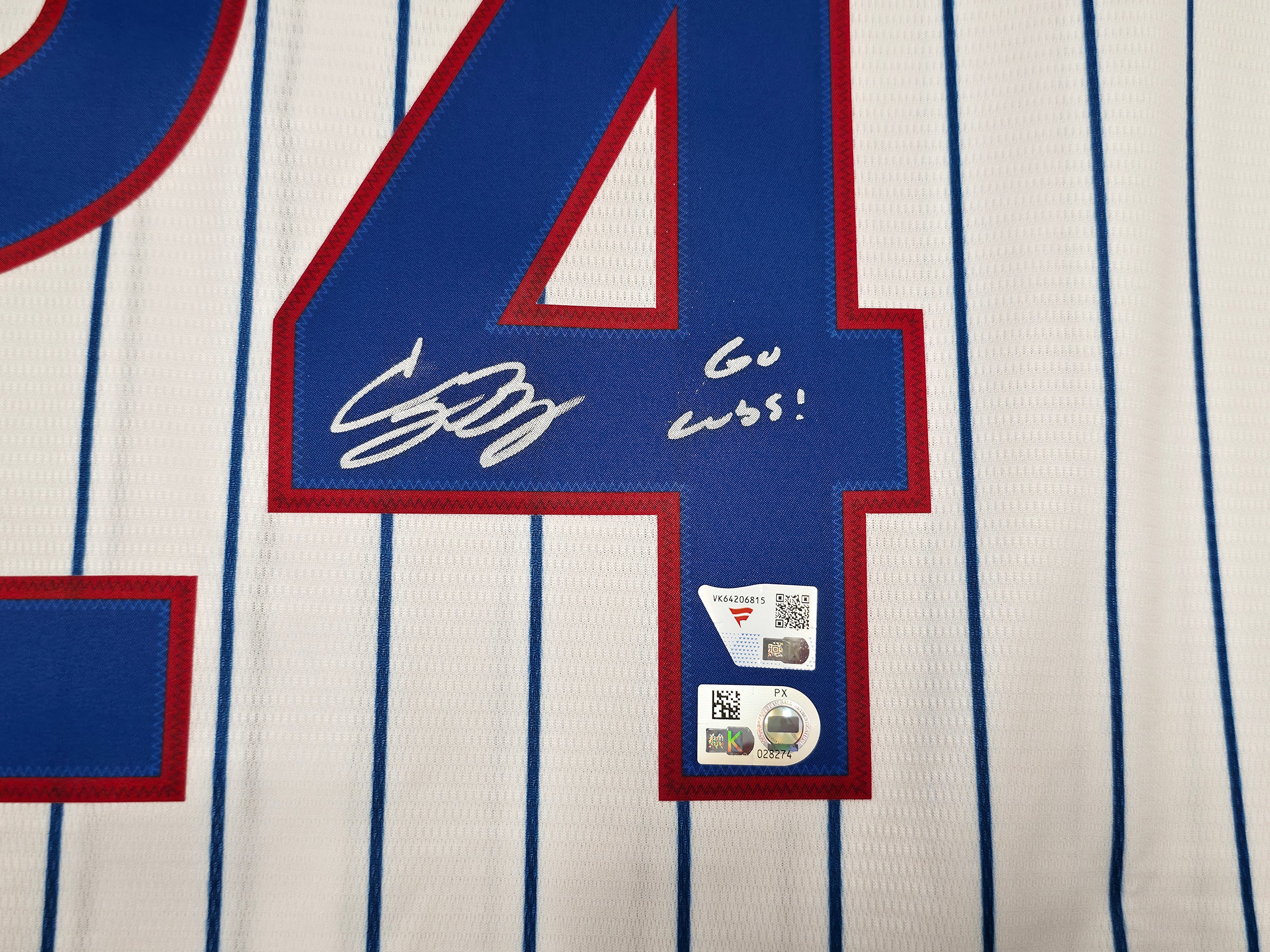 Chicago Cubs Cody Bellinger Autographed White Nike Jersey (Size XL) "Go Cubs!" #/10 - Dual Fanatics & MLB COA