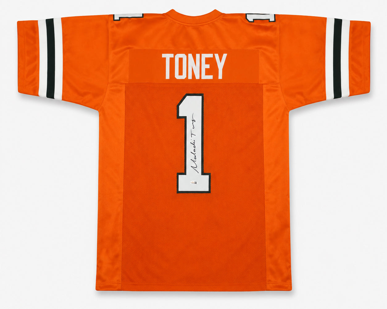 Malachi Toney Signed Miami Hurricanes Orange Jersey - JSA Witnessed