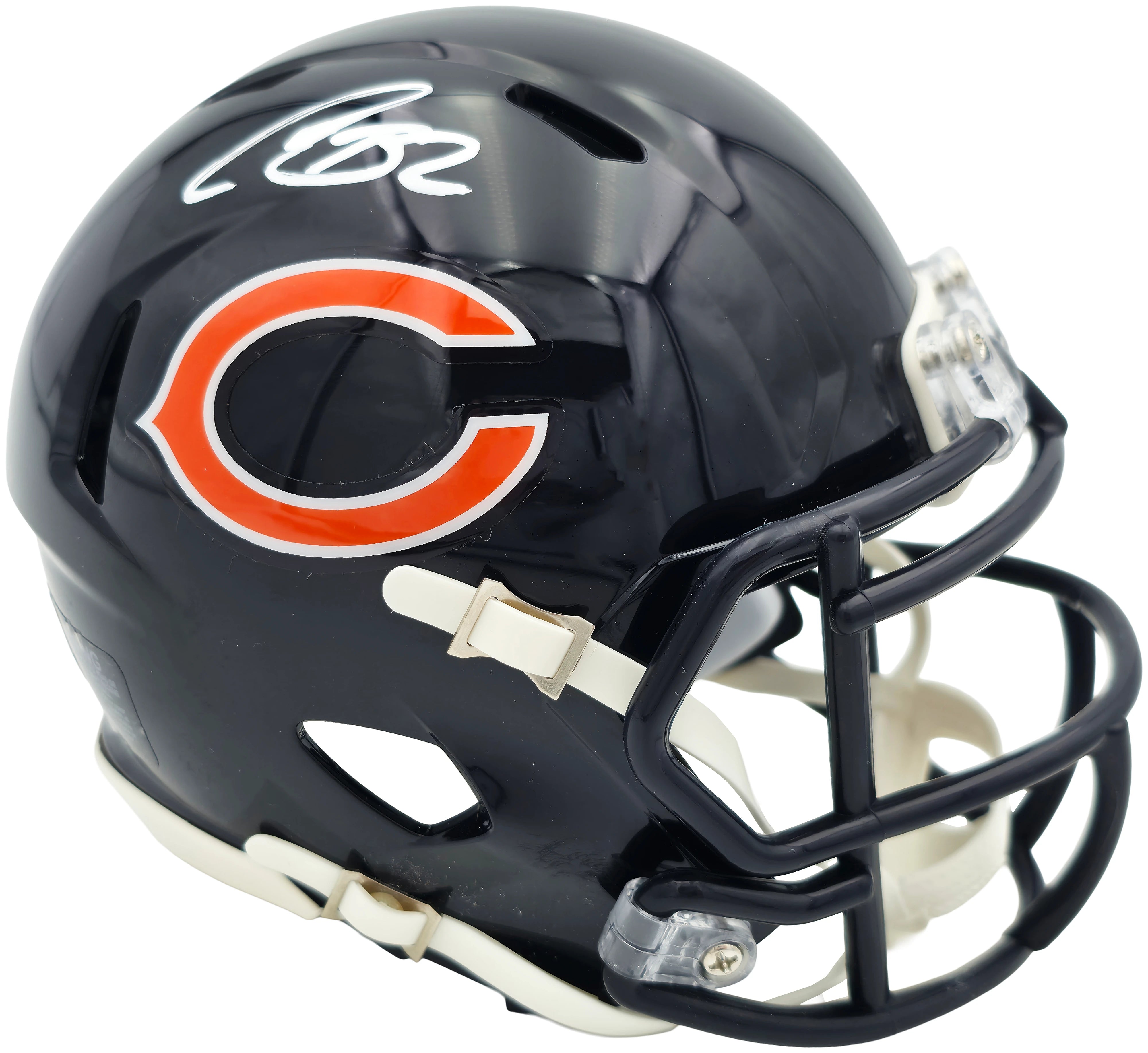 Coby Bryant Autographed Chicago Bears Blue Speed Mini Helmet Beckett BAS Witness