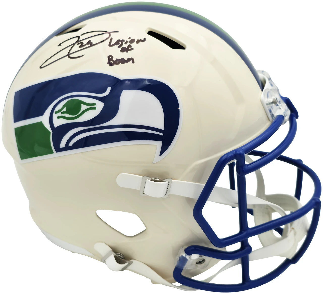 Earl Thomas III Autographed Seattle Seahawks Cream Retro Full Size Replica Speed Helmet "Legion of Boom" Beckett BAS Witness