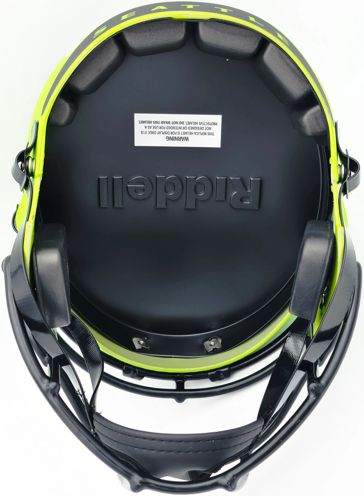 Seahawks Rave Earl Thomas III Autographed Seattle Seahawks Rave Green Full Size Repl