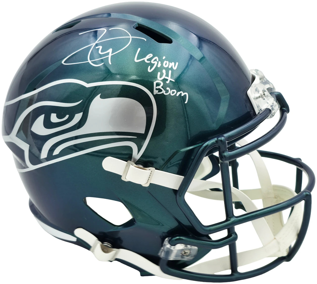 Earl Thomas III Autographed Seattle Seahawks Rivalries Full Size Replica Speed Helmet "Legion of Boom" Beckett BAS Witness
