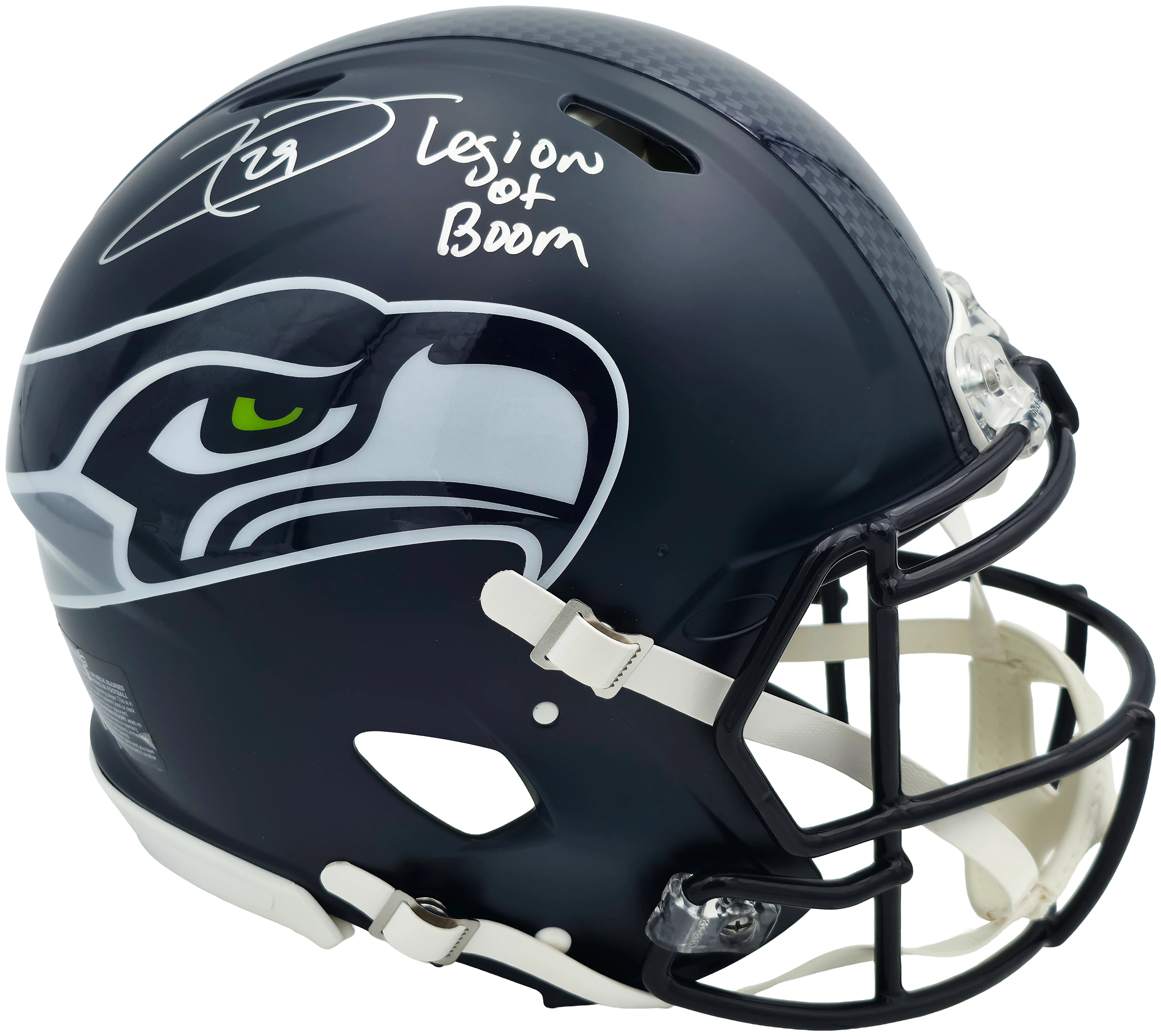 Earl Thomas III Autographed Seattle Seahawks Blue Full Size Authentic Speed Helmet "Legion of Boom" Beckett BAS Witness