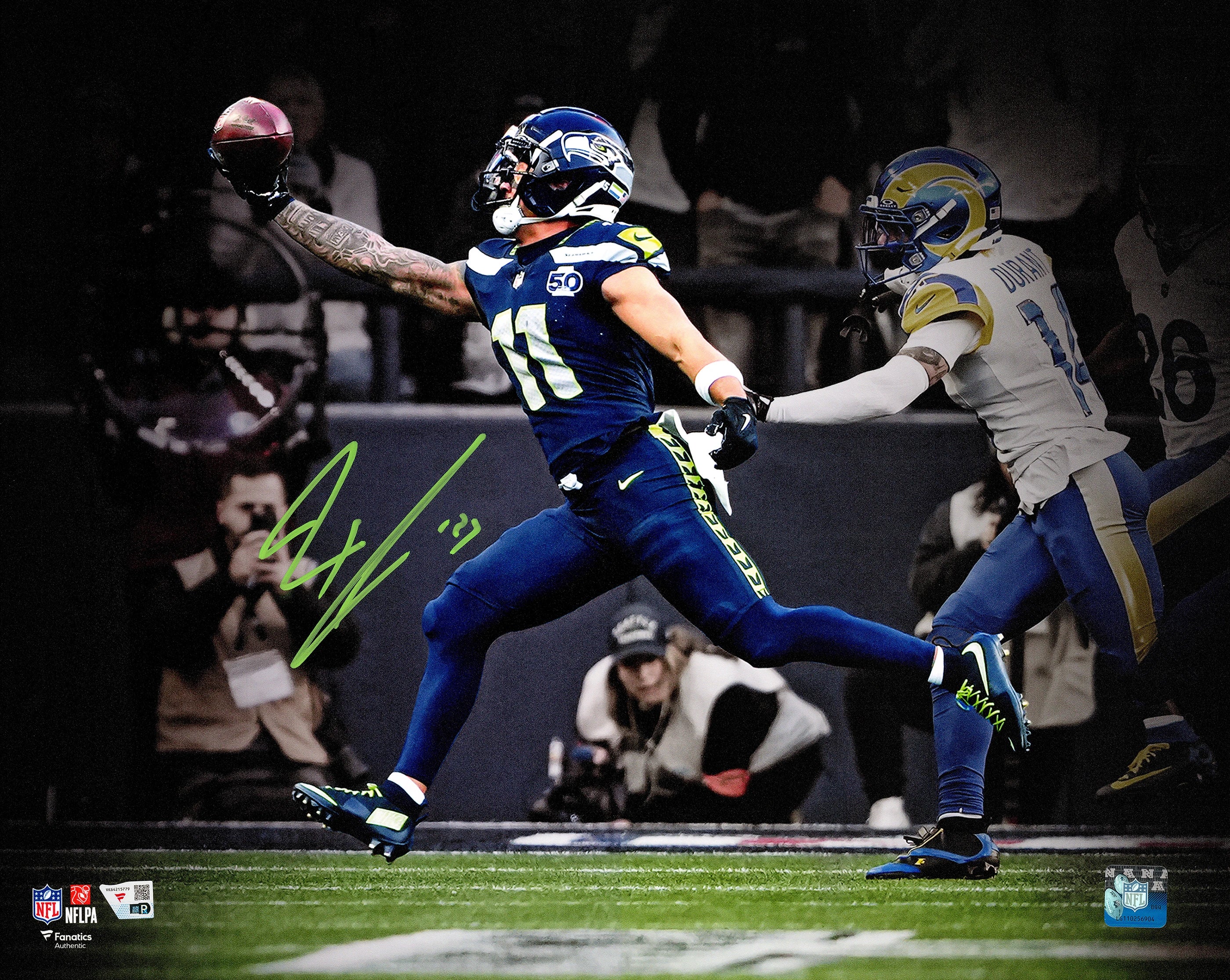 Jaxon Smith-Njigba Autographed 16x20 Photo Seattle Seahawks Fanatics Holo