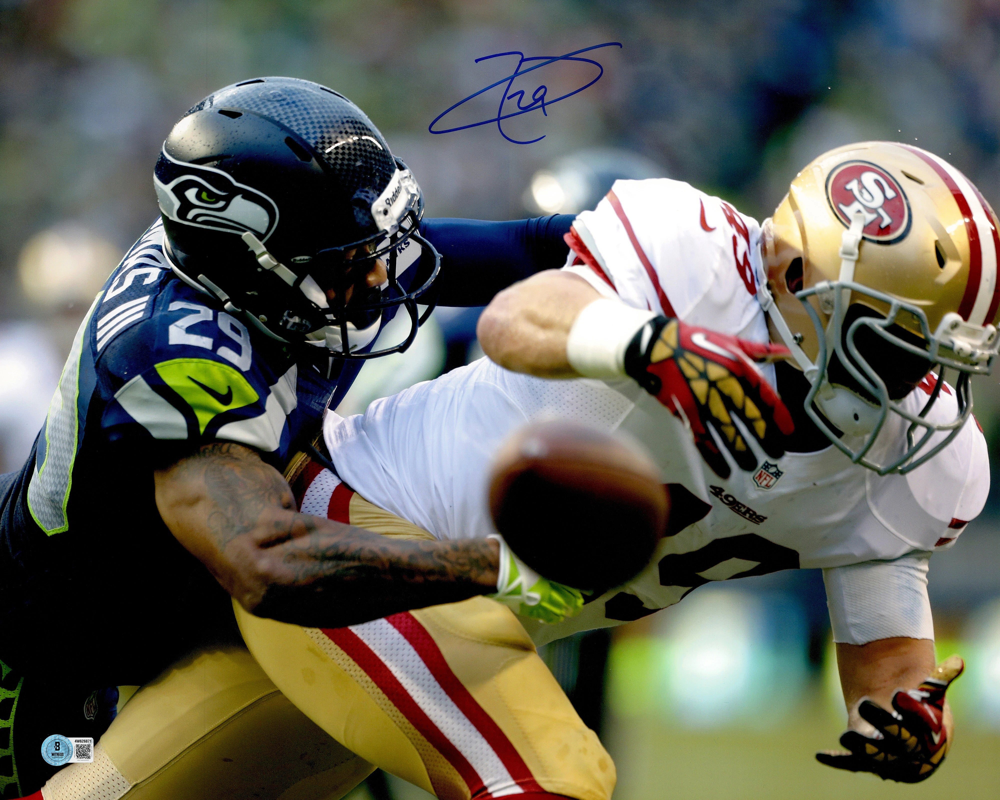 Earl Thomas III Autographed 16x20 Photo Seattle Seahawks Beckett BAS Witness