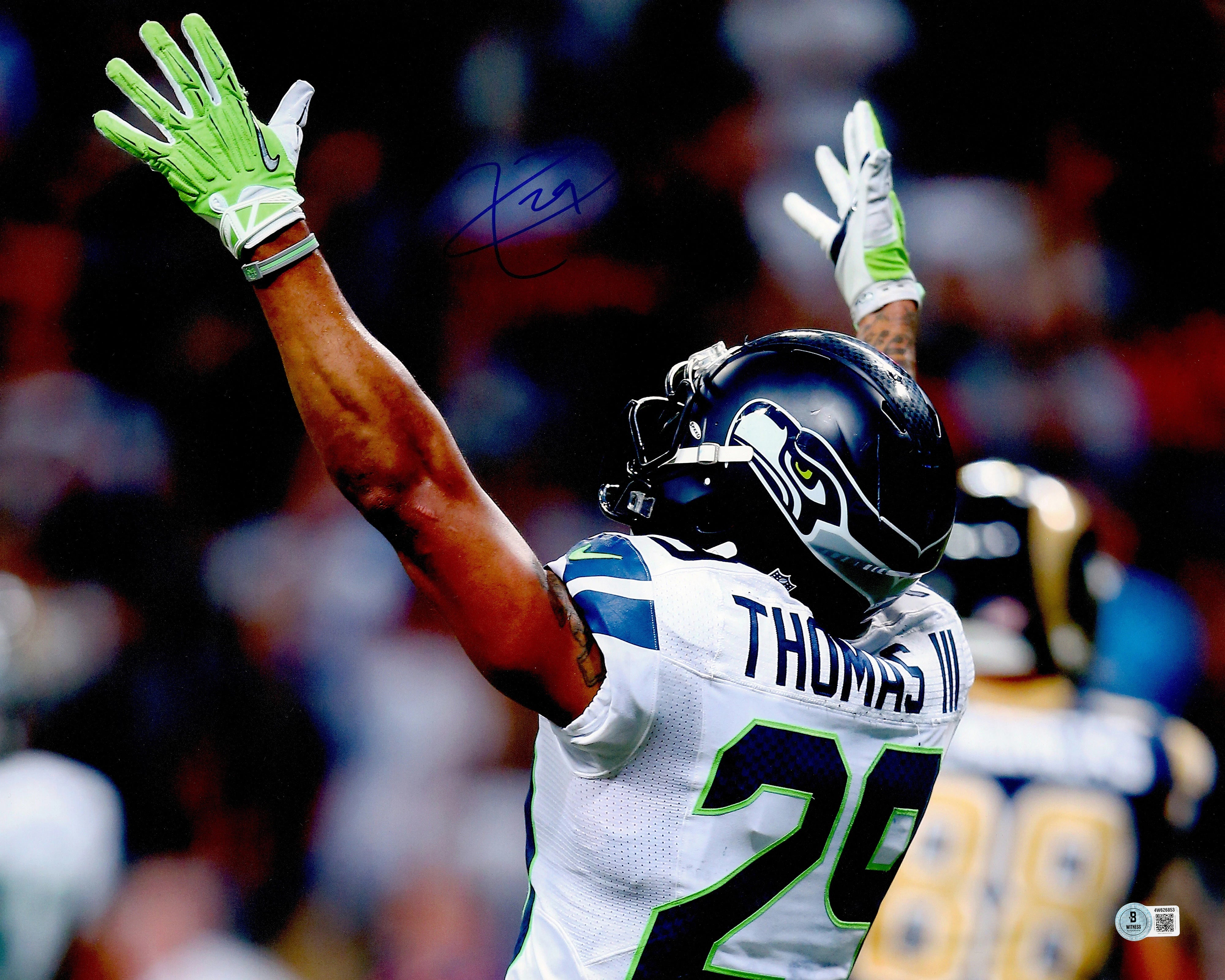 Earl Thomas III Autographed 16x20 Photo Seattle Seahawks Beckett BAS Witness