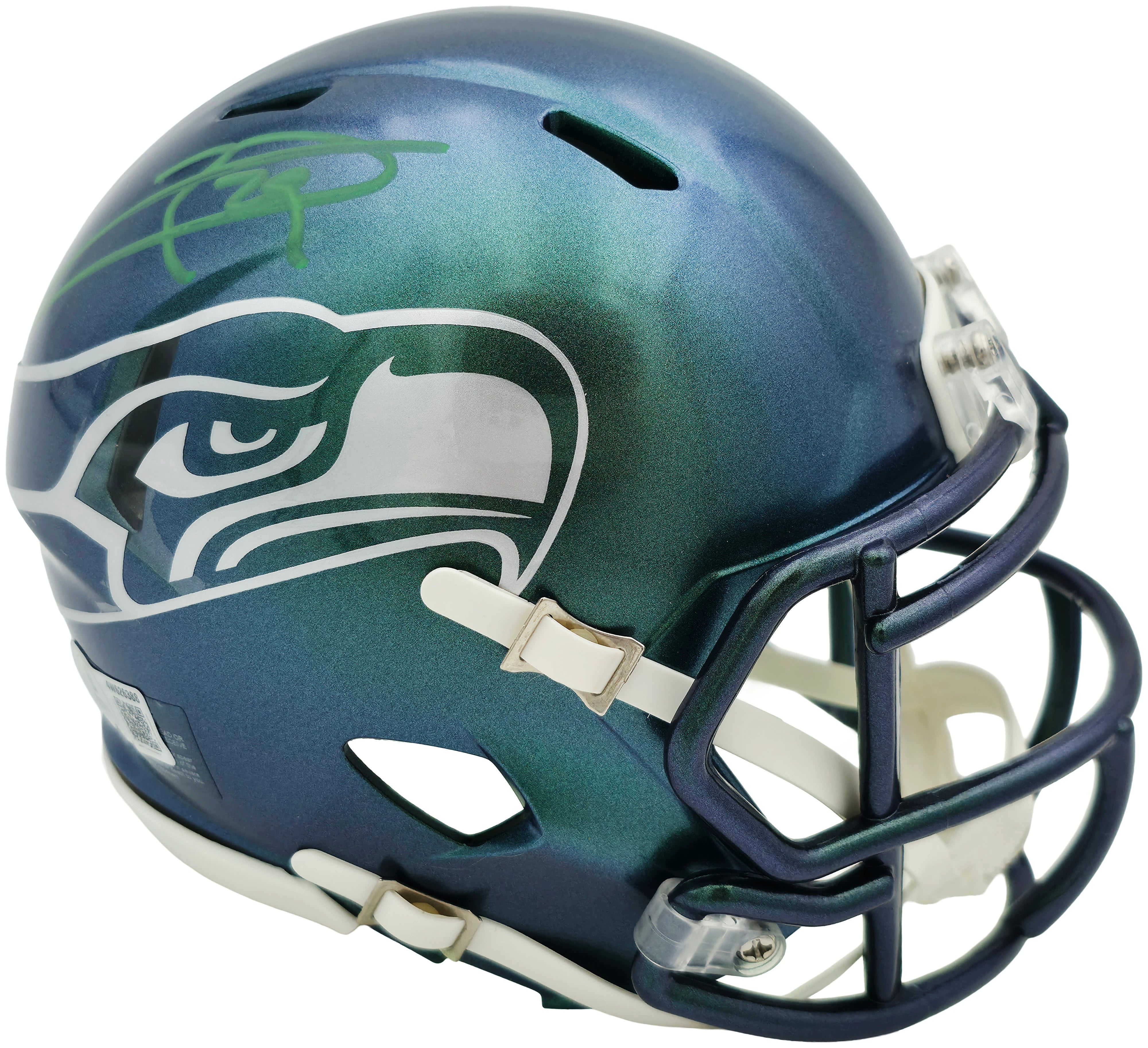 Earl Thomas III Autographed Seattle Seahawks Rivalries Speed Mini Helmet Beckett BAS Witness