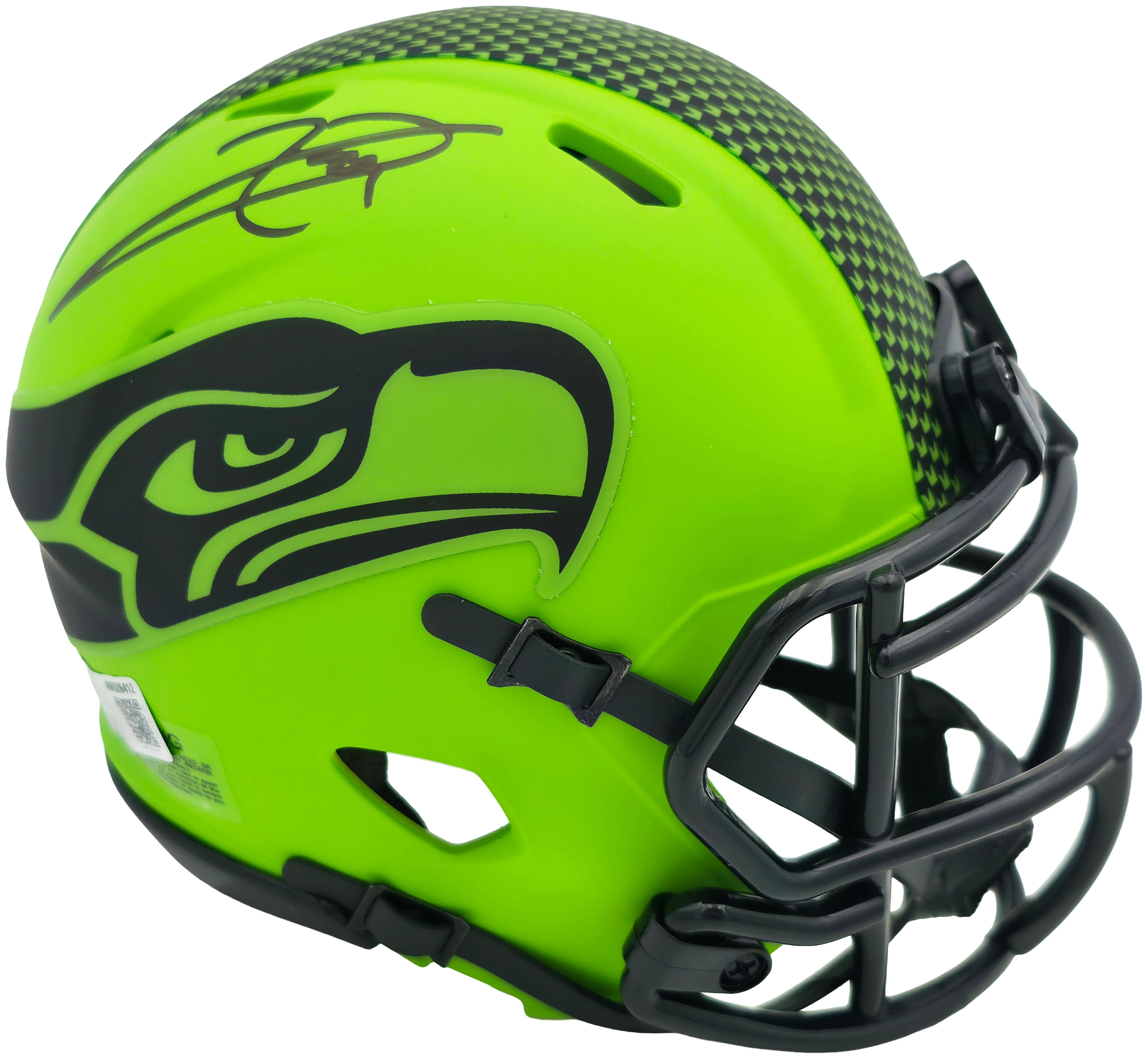 Earl Thomas III Autographed Seattle Seahawks Rave Green Speed Mini Helmet Beckett BAS Witness