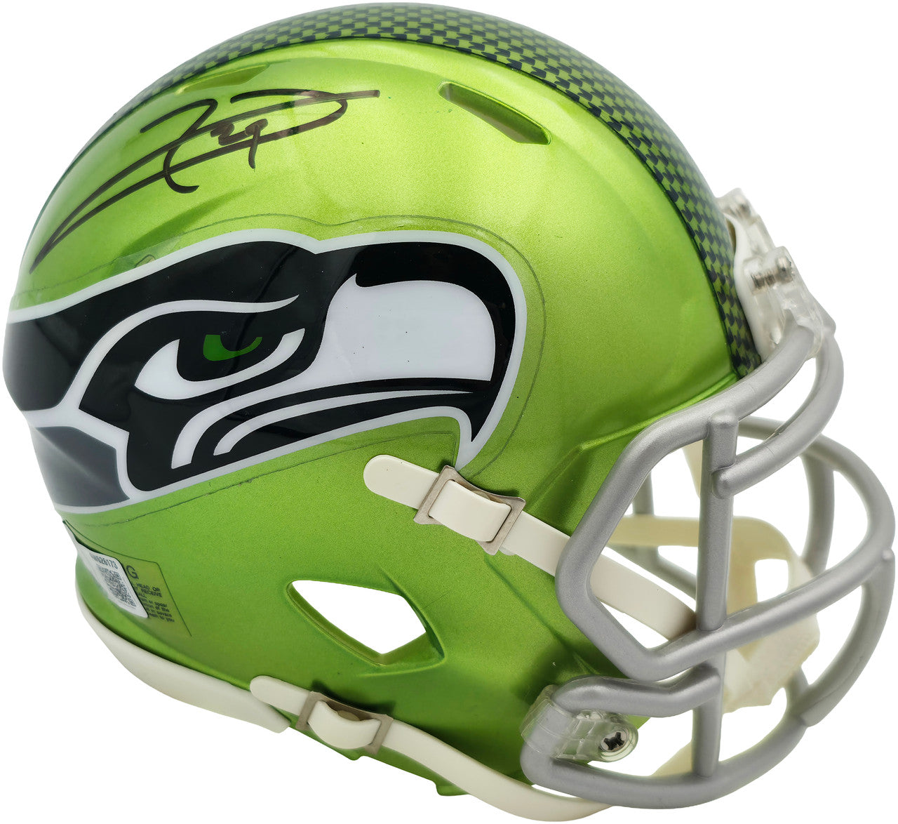 Earl Thomas III Autographed Seattle Seahawks Flash Green Speed Mini Helmet Beckett BAS Witness