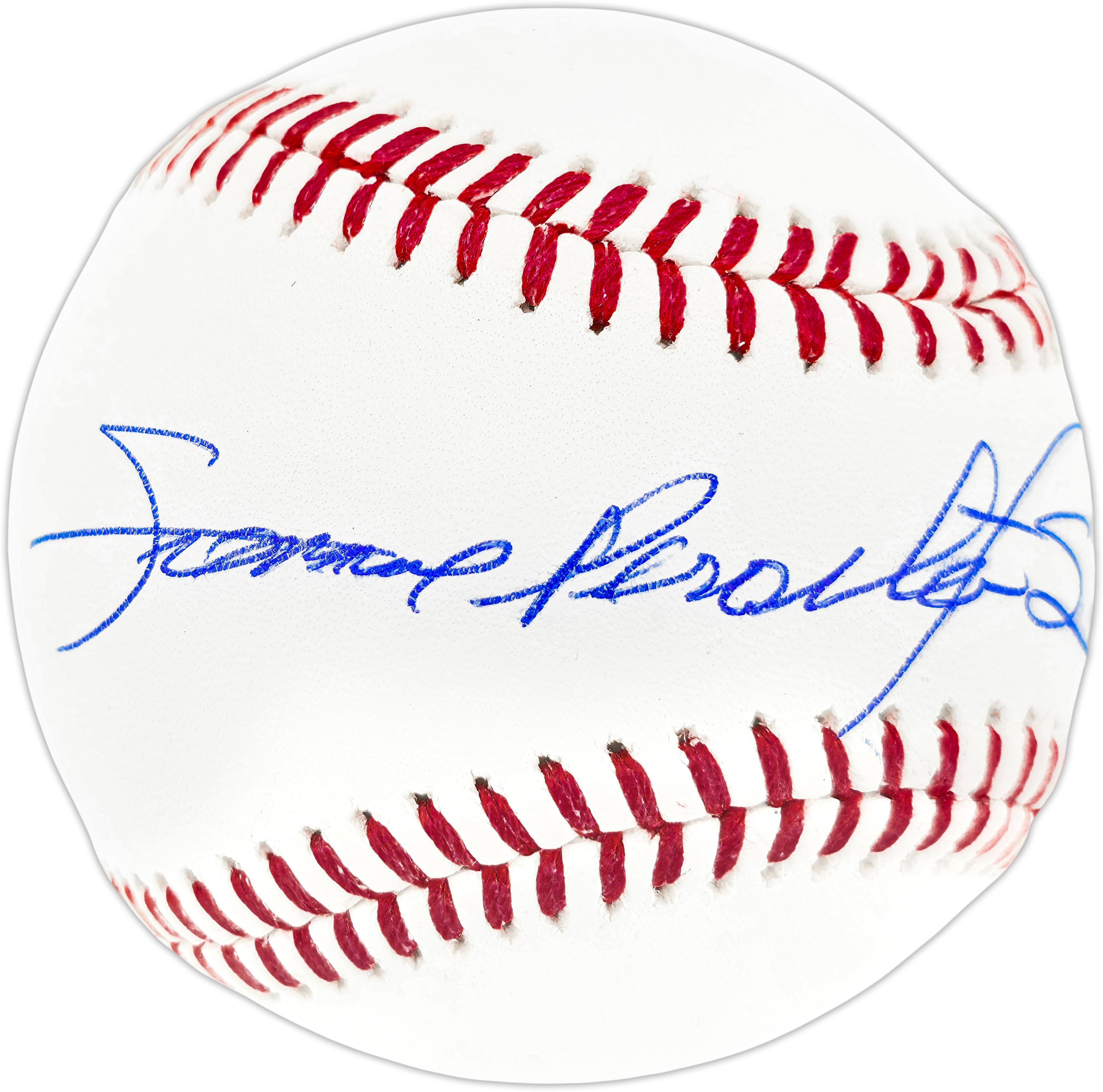 Chicago Cubs Sammy Sosa Autographed Official MLB Baseball "Samuel Peralta Sosa" Full Name Signature - BAS Witnessed