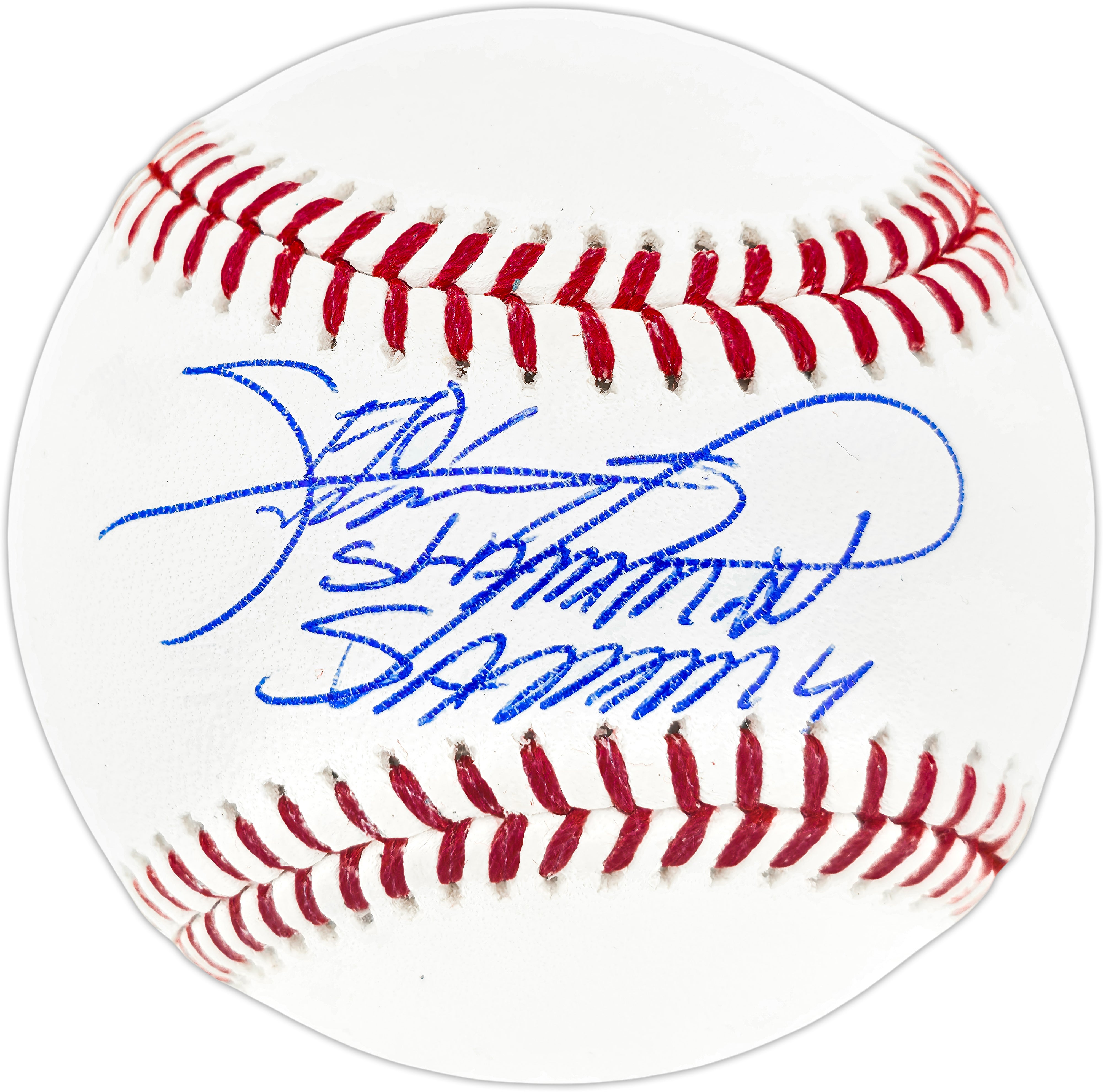 Chicago Cubs Sammy Sosa Autographed Official MLB Baseball "Slammin Sammy" Inscription - BAS Witnessed
